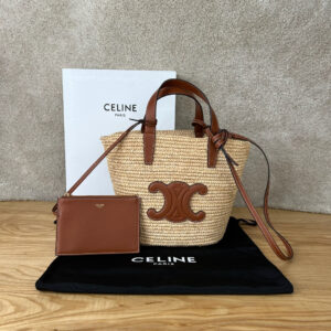 TEEN Plant-Based Material and Cowhide Leather Soft Classic Woven Tote Bag