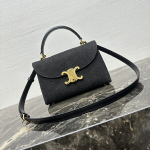 TEEN NINO Denim Crossbody Bag with Leather Trim