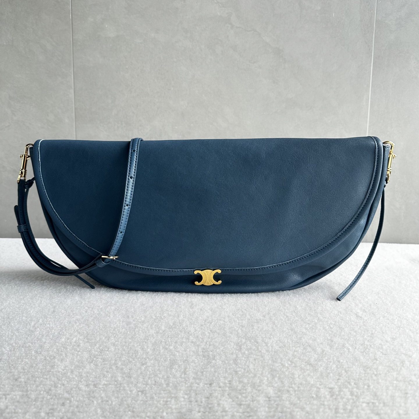 CELINE Half Moon Soft Leather Bag