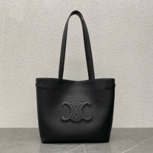 Cabas Anais Grained Leather Tote Bag