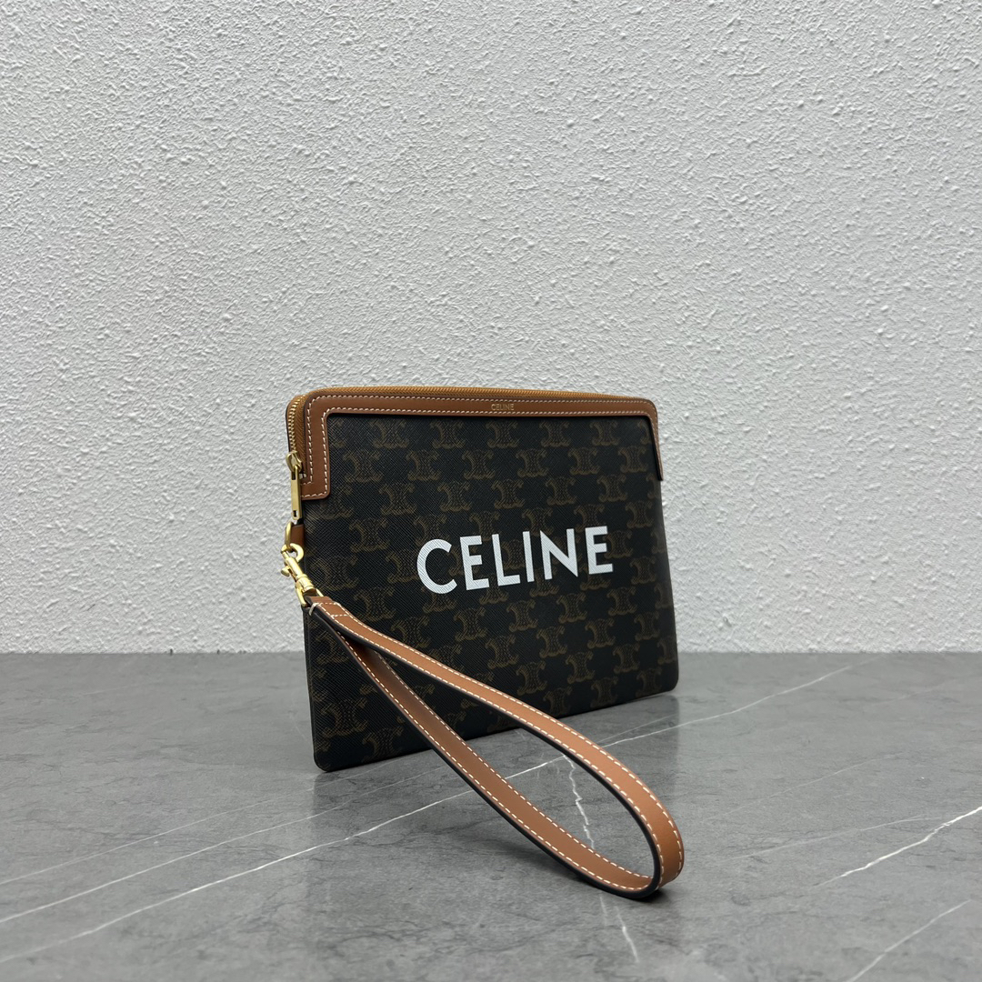 Celine Handbag with Wrist Strap - Image 2