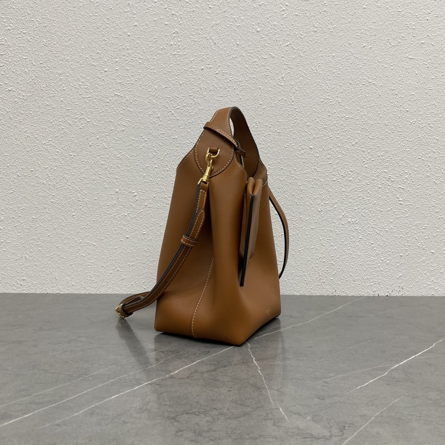Small Natural Leather Hobo Shoulder Bag - Image 2