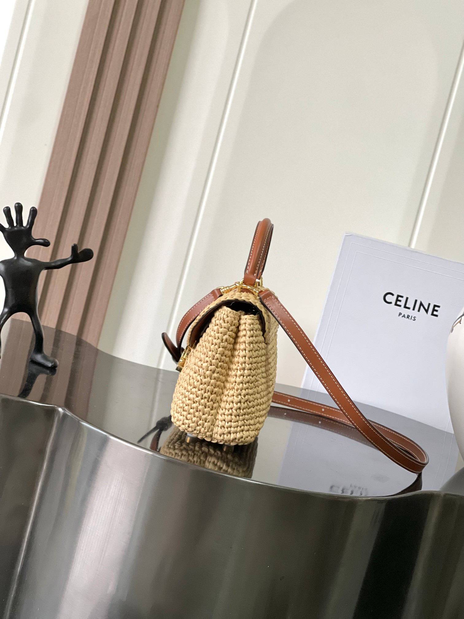 Celine Teen Nino Woven Crossbody Bag - Image 2