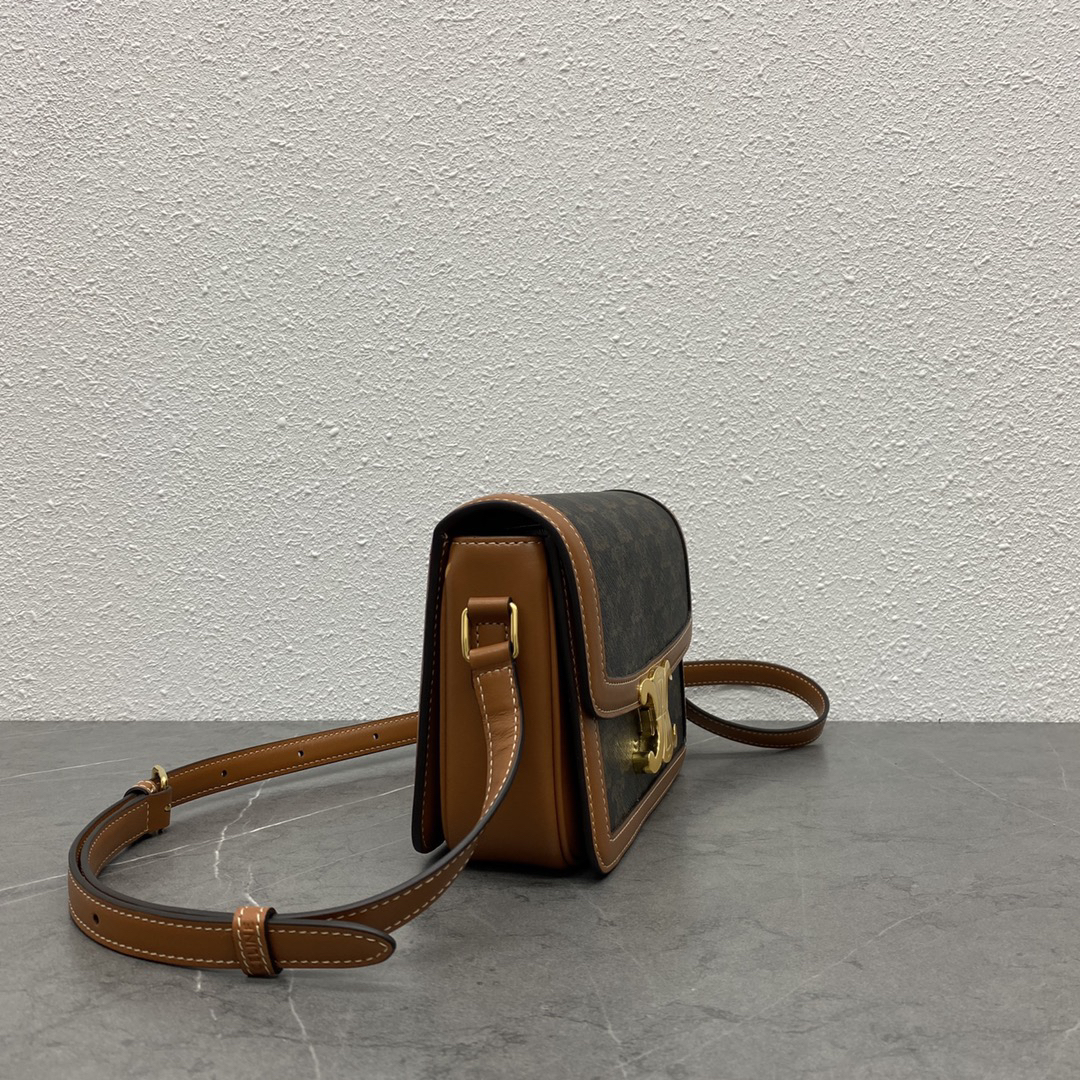 Triome Custom Printed Calf Leather Crossbody Bag with Turn-Lock Closure - Image 2
