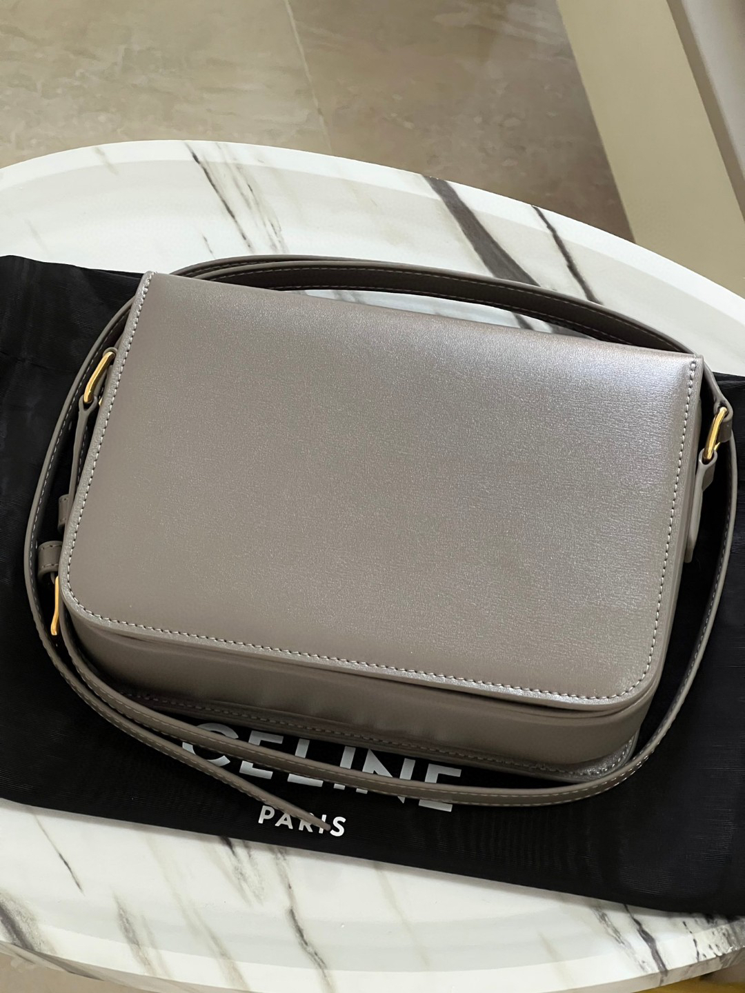 TRIOME Teen Turn-Lock Leather Crossbody Bag - Image 2