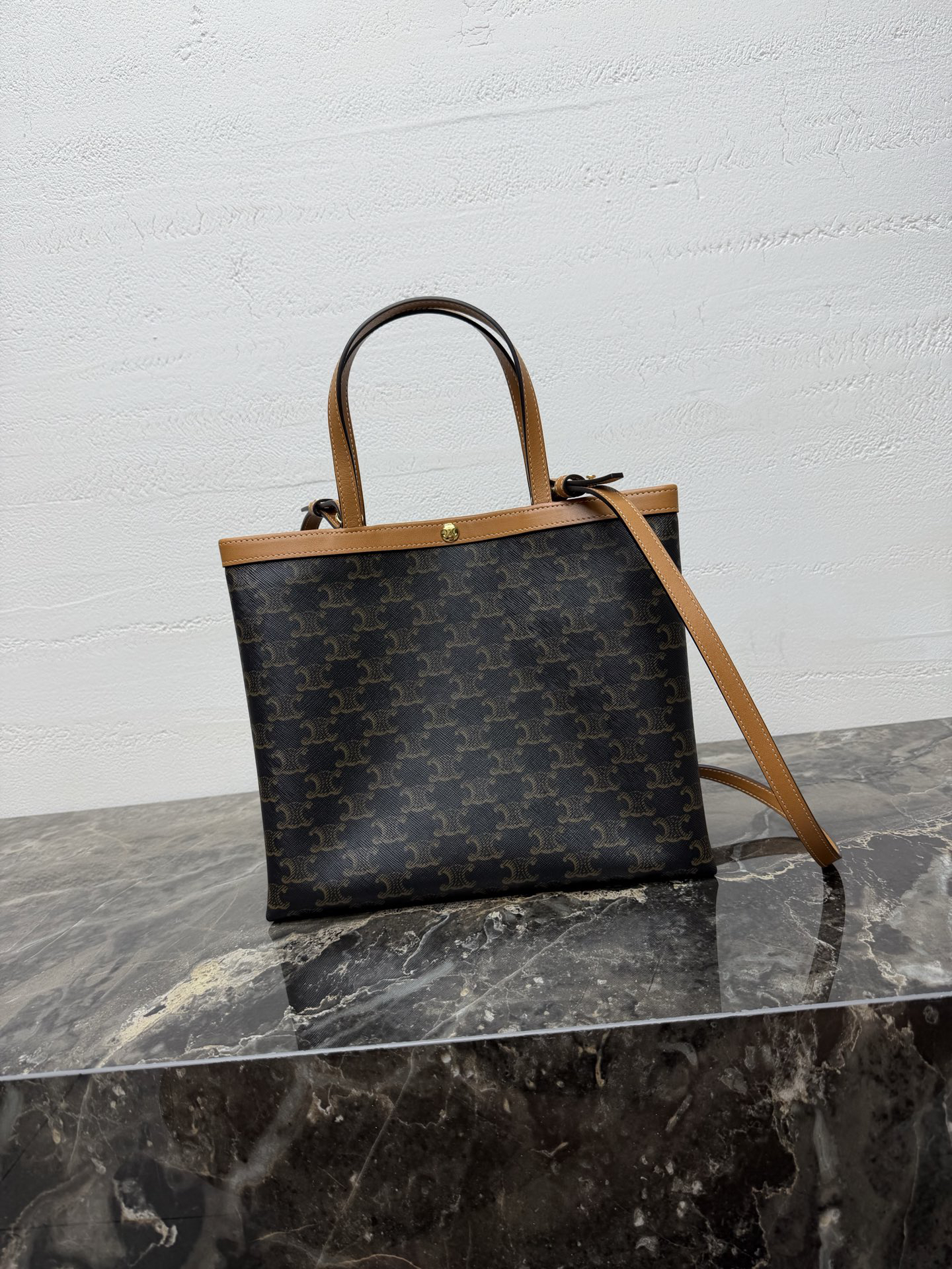 Square Cabas Small Logo-Print Handbag - Image 2