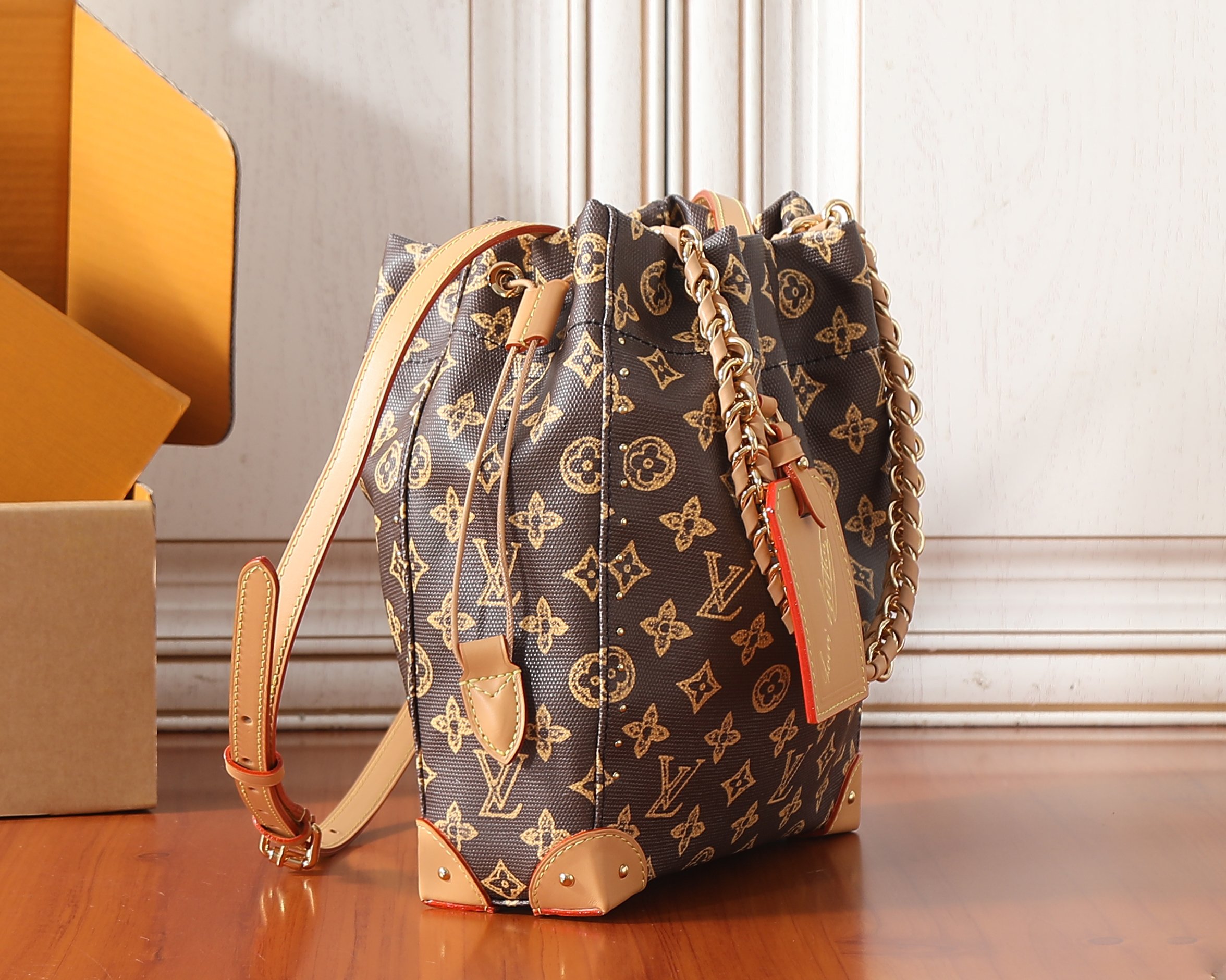 Louis Vuitton Noé Trunk Monogram Origine Shoulder Bag M28103 - Image 2
