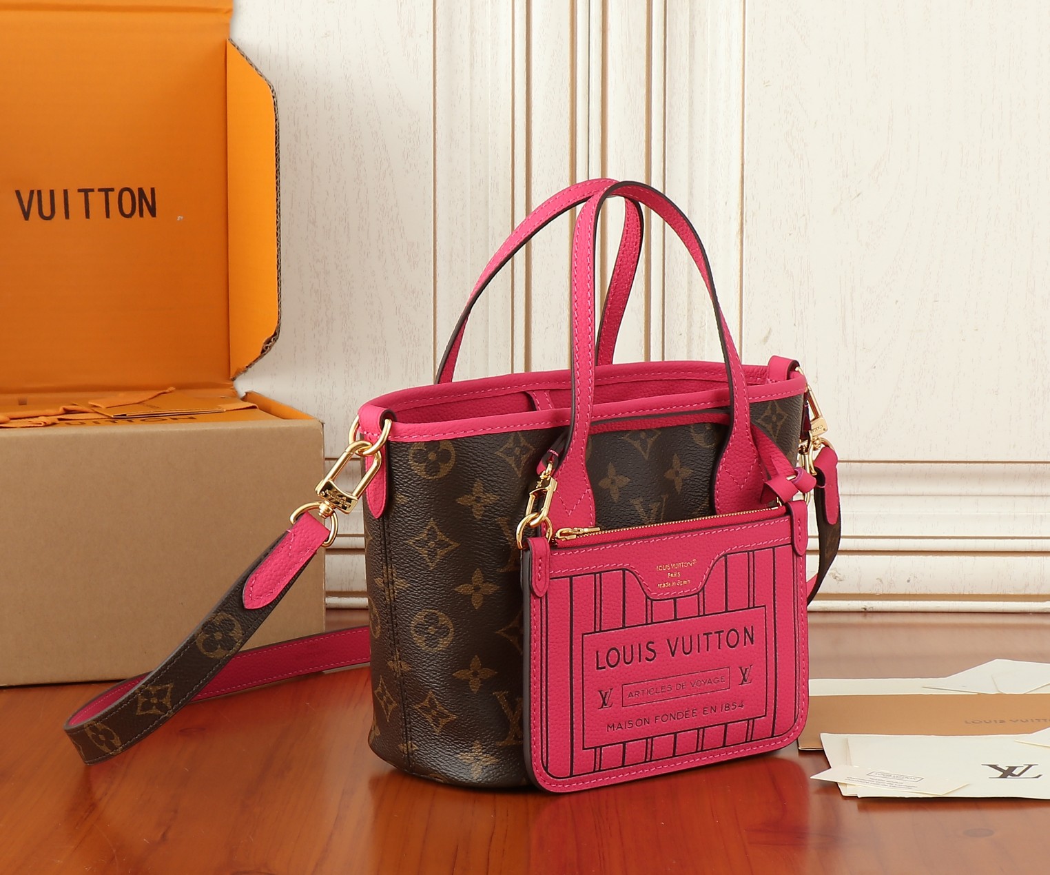 Louis Vuitton Neverfull Bandouliere Inside Out BB Handbag - Image 2
