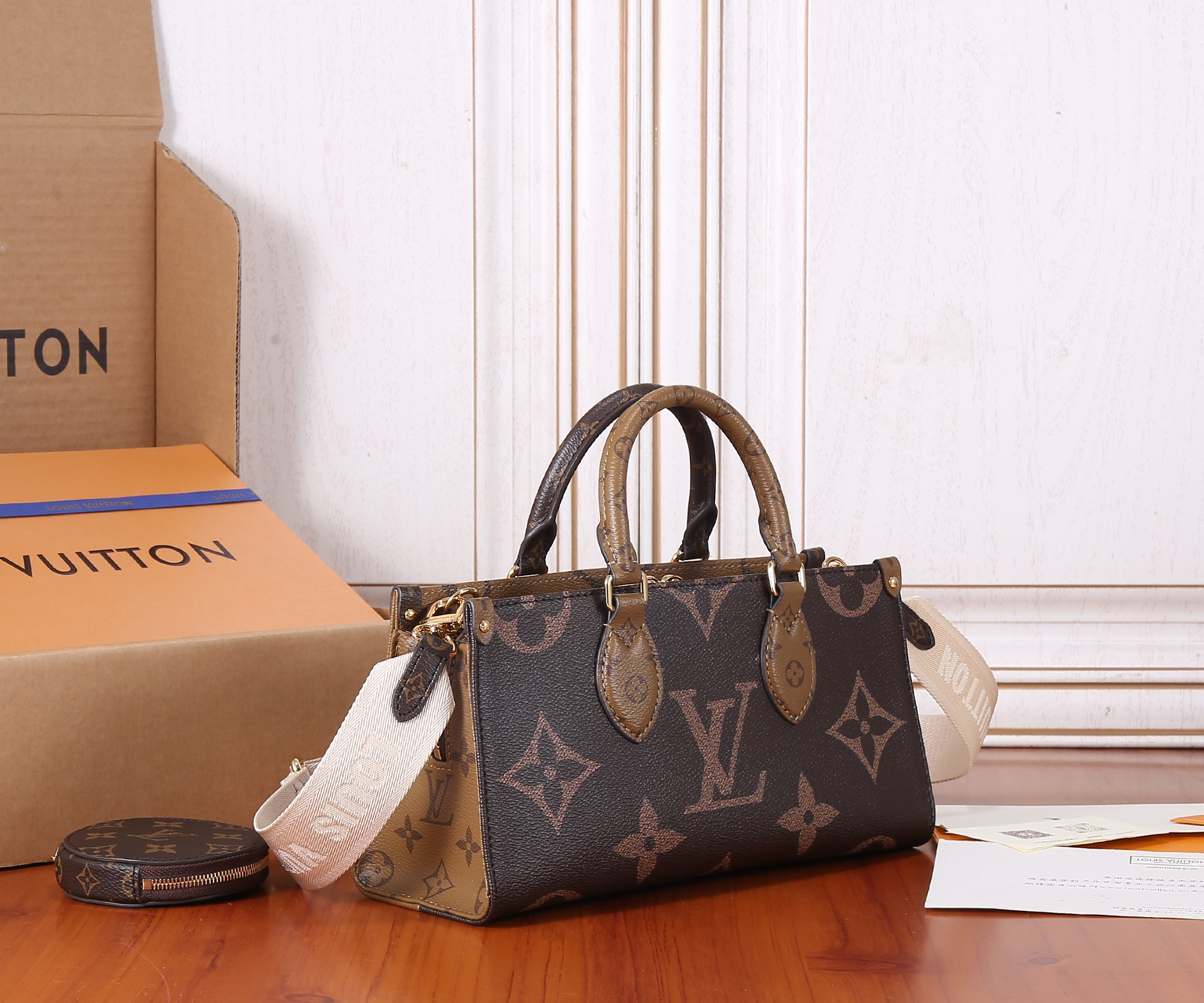 OnTheGo East West Tote Bag in Giant Monogram Canvas - Image 2