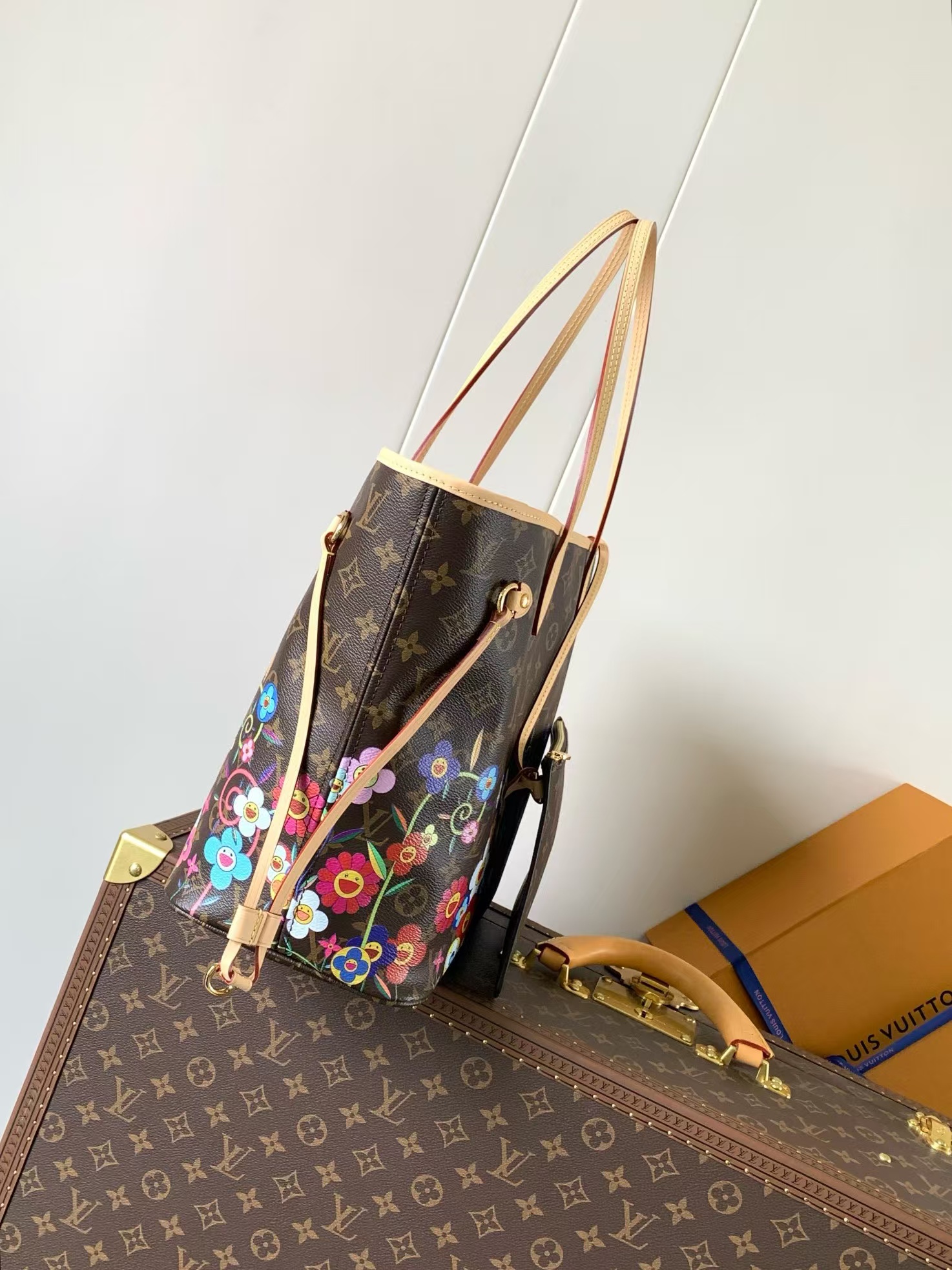 Louis Vuitton x Takashi Murakami Neverfull MM Tote Bag - Image 2