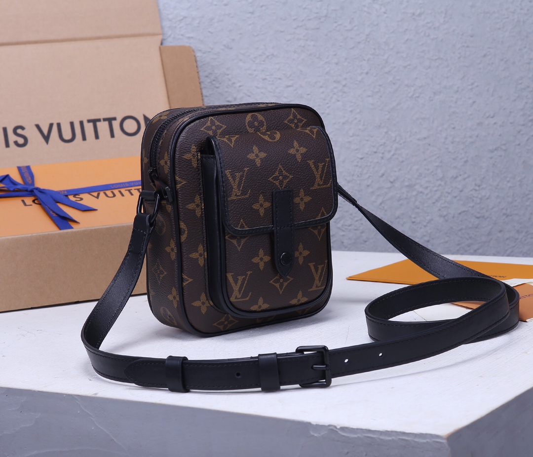Christopher Mini Backpack in Monogram Macassar Canvas - Image 2