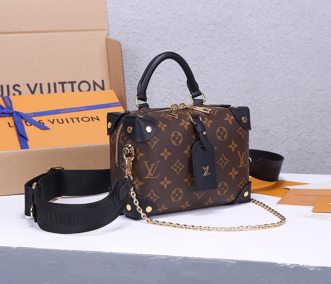 Louis Vuitton Petite Malle Souple Monogram Canvas Crossbody Bag - Image 2