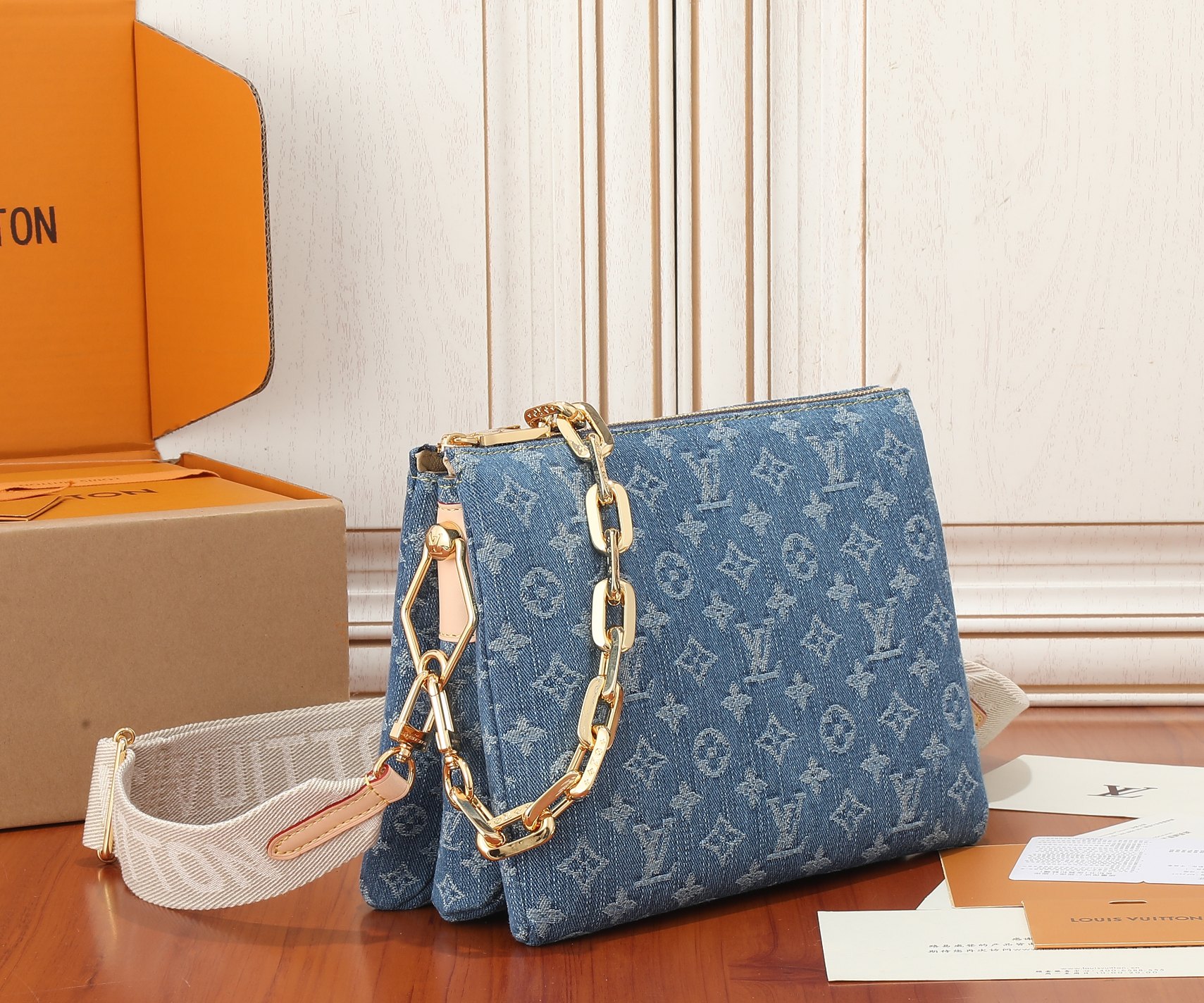 Louis Vuitton Coussin Small Denim Crossbody Bag - Image 2
