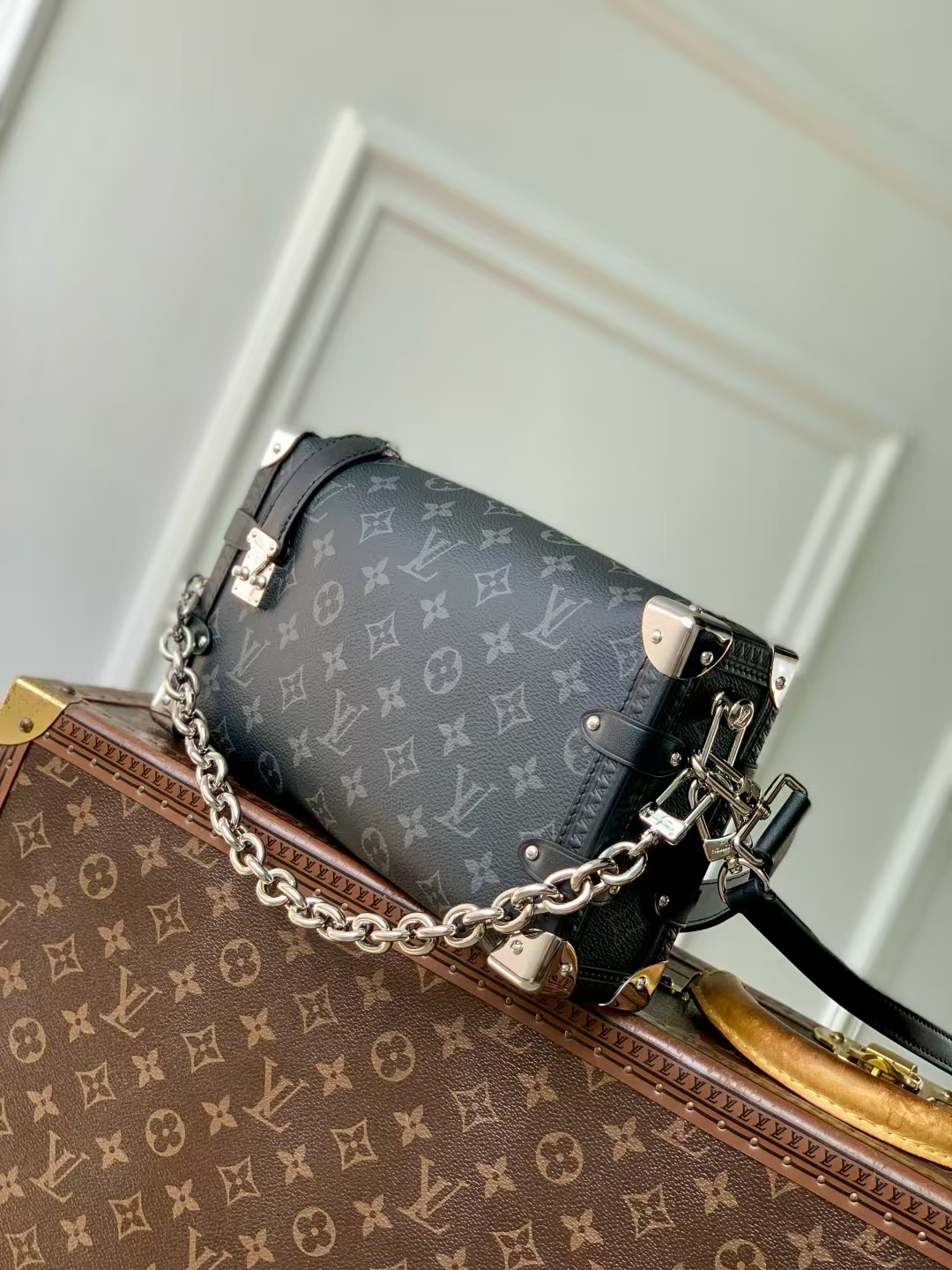 Louis Vuitton Side Trunk East West Bag in Monogram Eclipse Canvas, M26226 - Image 2