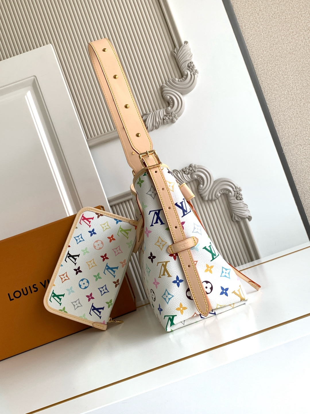Louis Vuitton x Takashi Murakami CarryAll Small Bag - Image 2