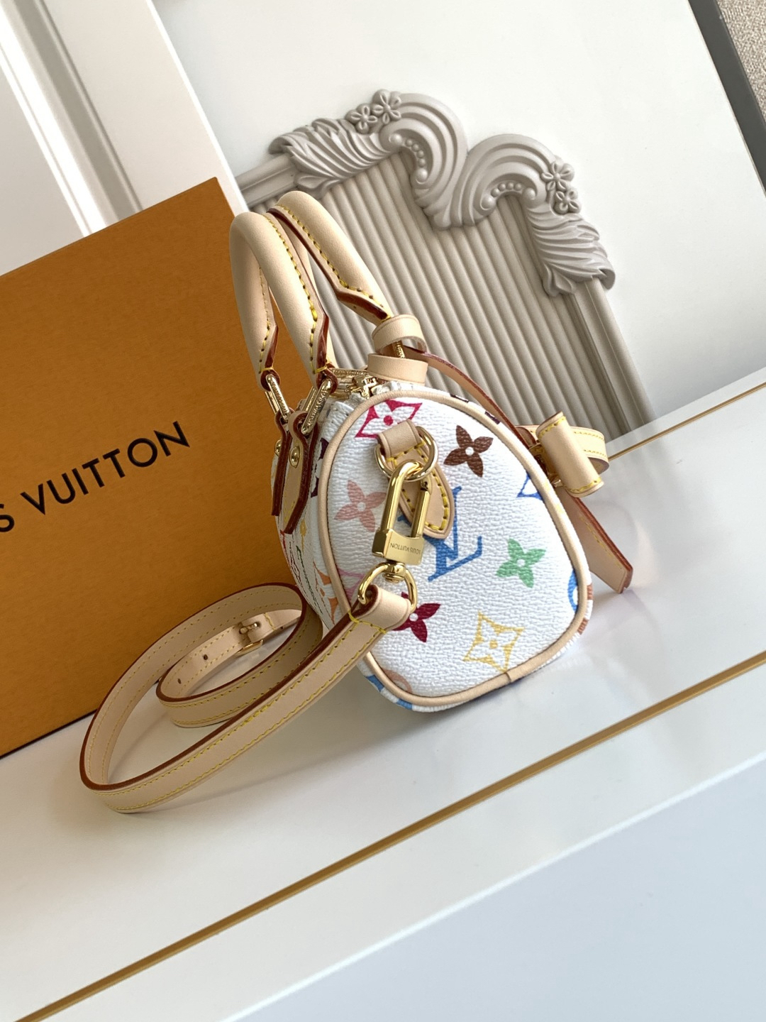 Louis Vuitton x Takashi Murakami Nano Speedy Handbag - Image 2