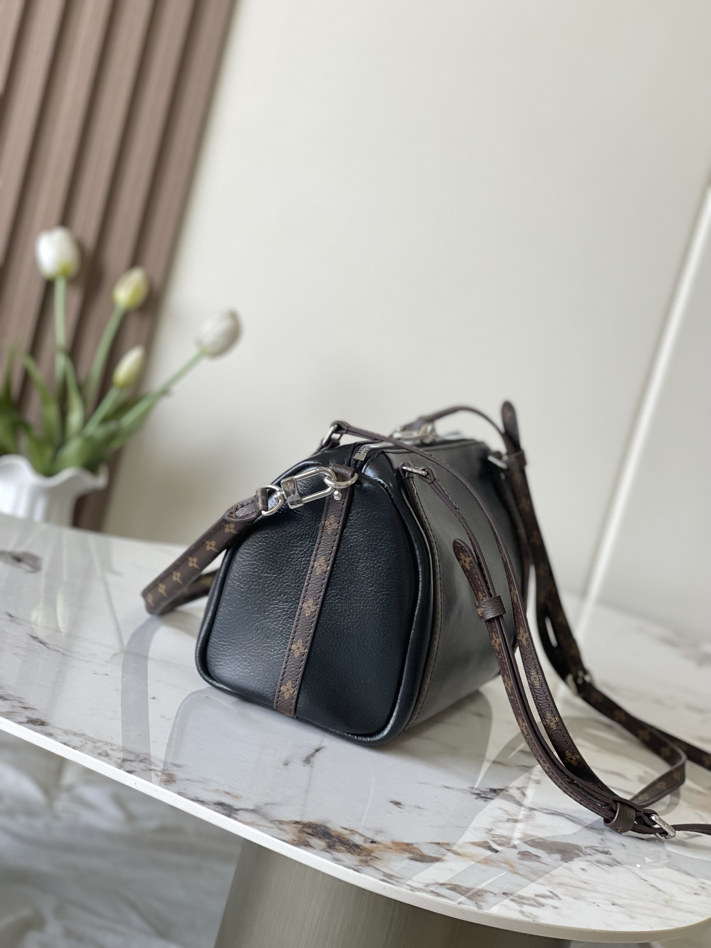 Louis Vuitton Express Mini Shoulder Bag M27920 in Black Oiled Waxed Leather - Image 2