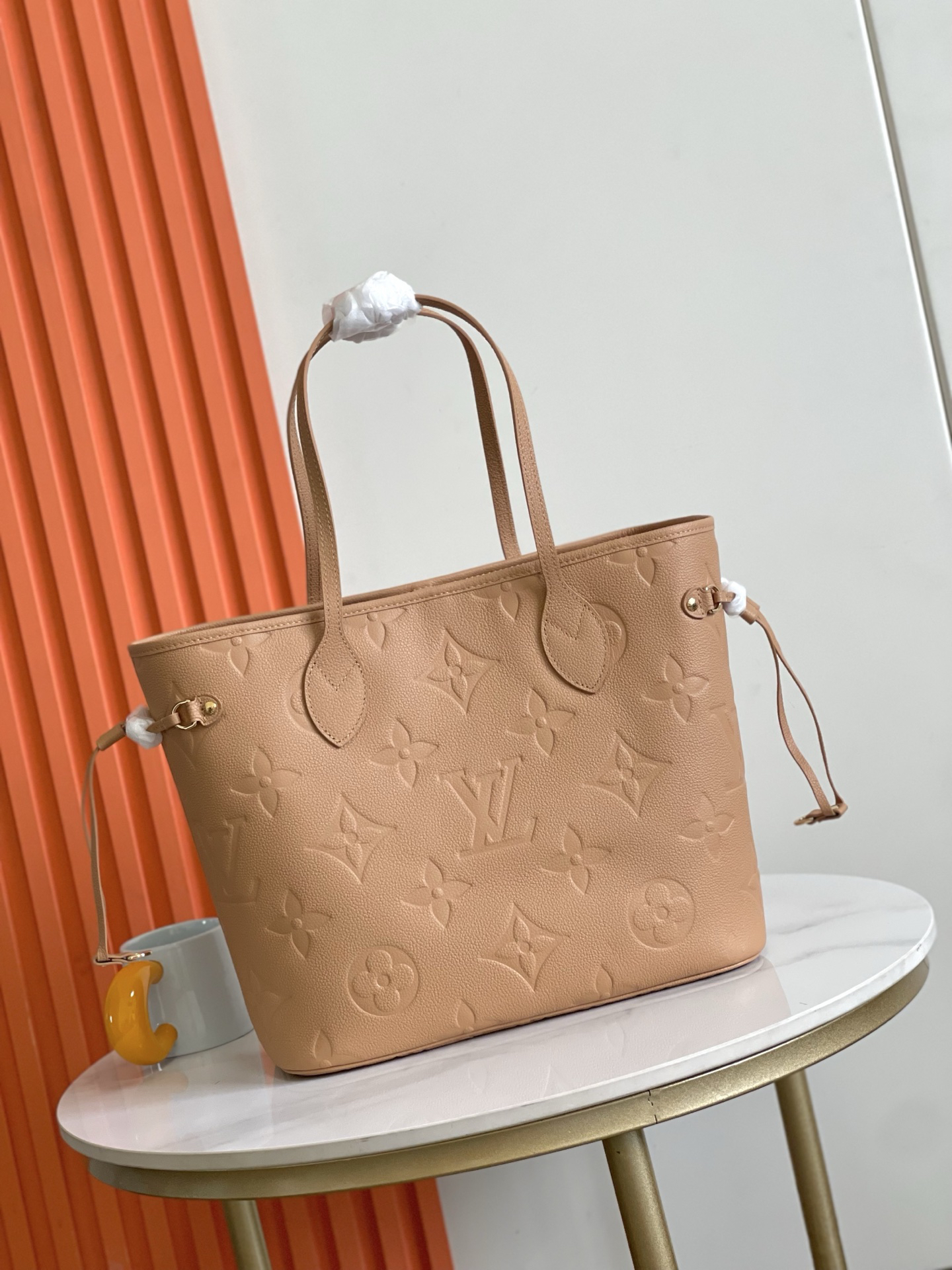 Neverfull MM Monogram Empreinte Leather Tote Bag - Image 2