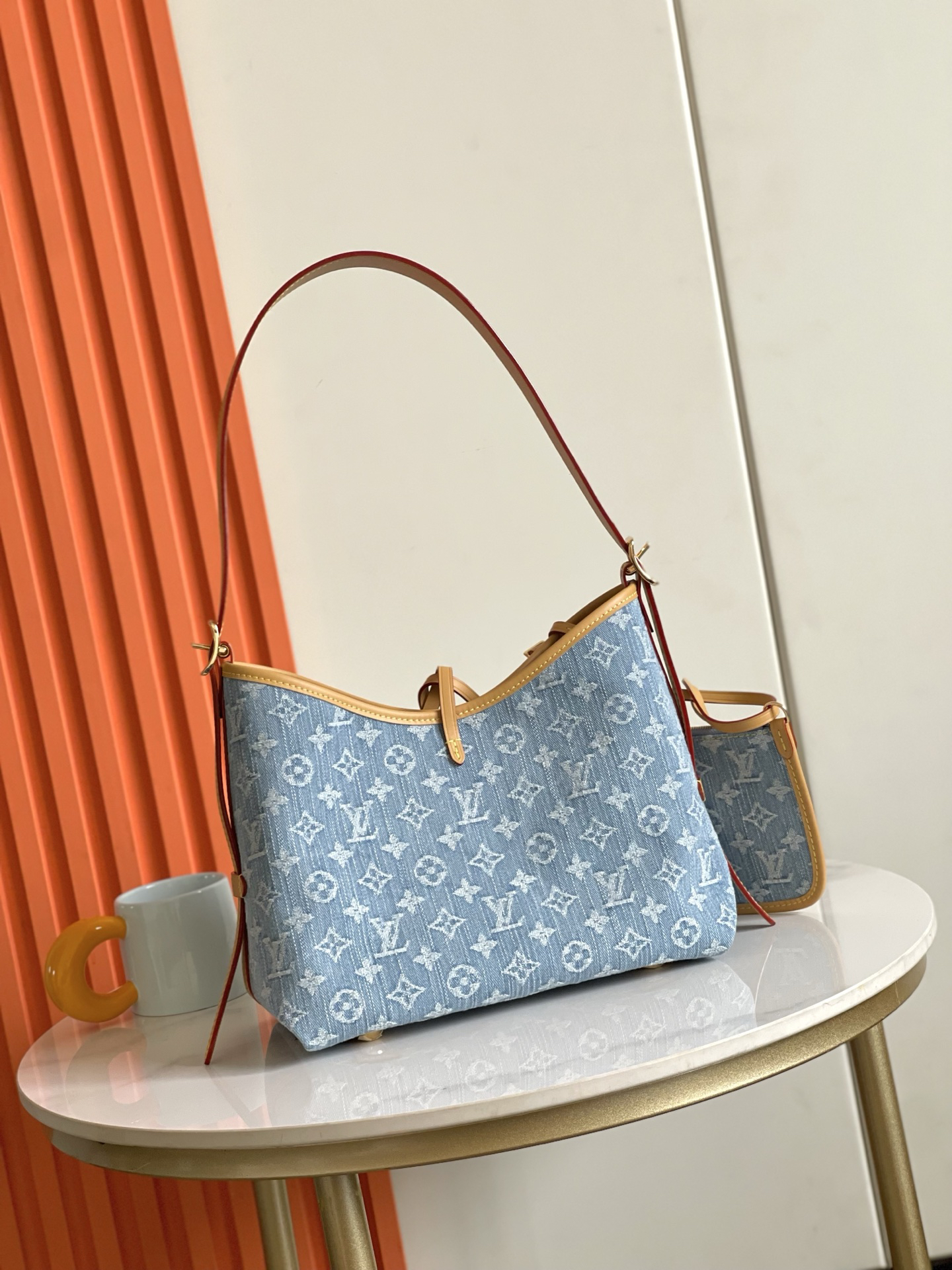 Louis Vuitton Carryall Small Bag in Monogram Denim - Image 2