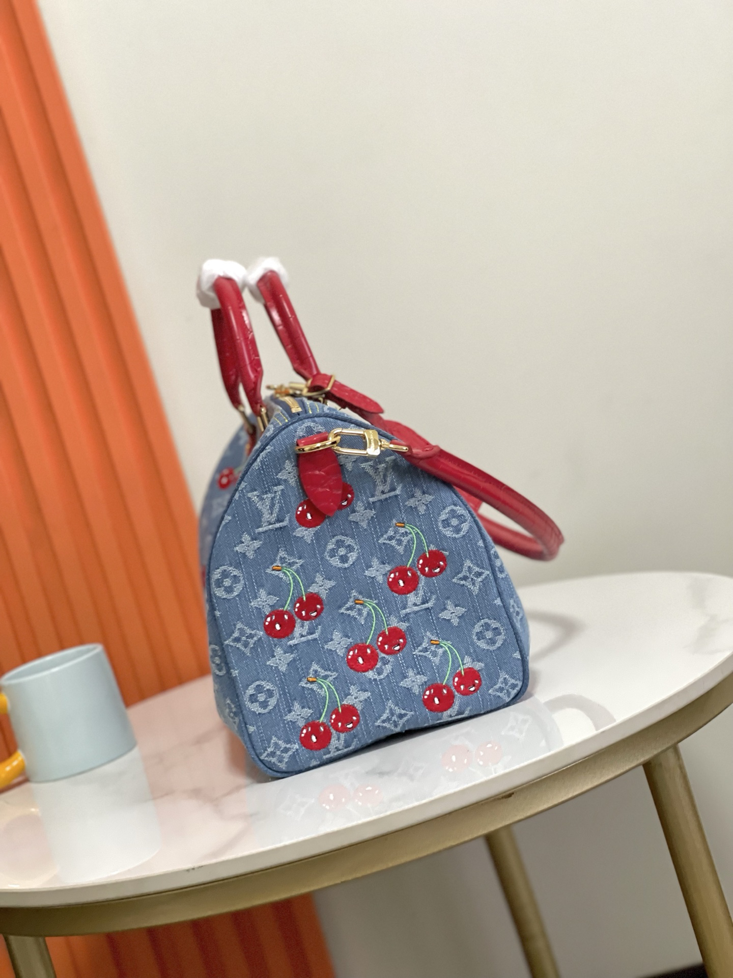 Louis Vuitton Speedy Soft 30 Monogram Denim Handbag - Image 2