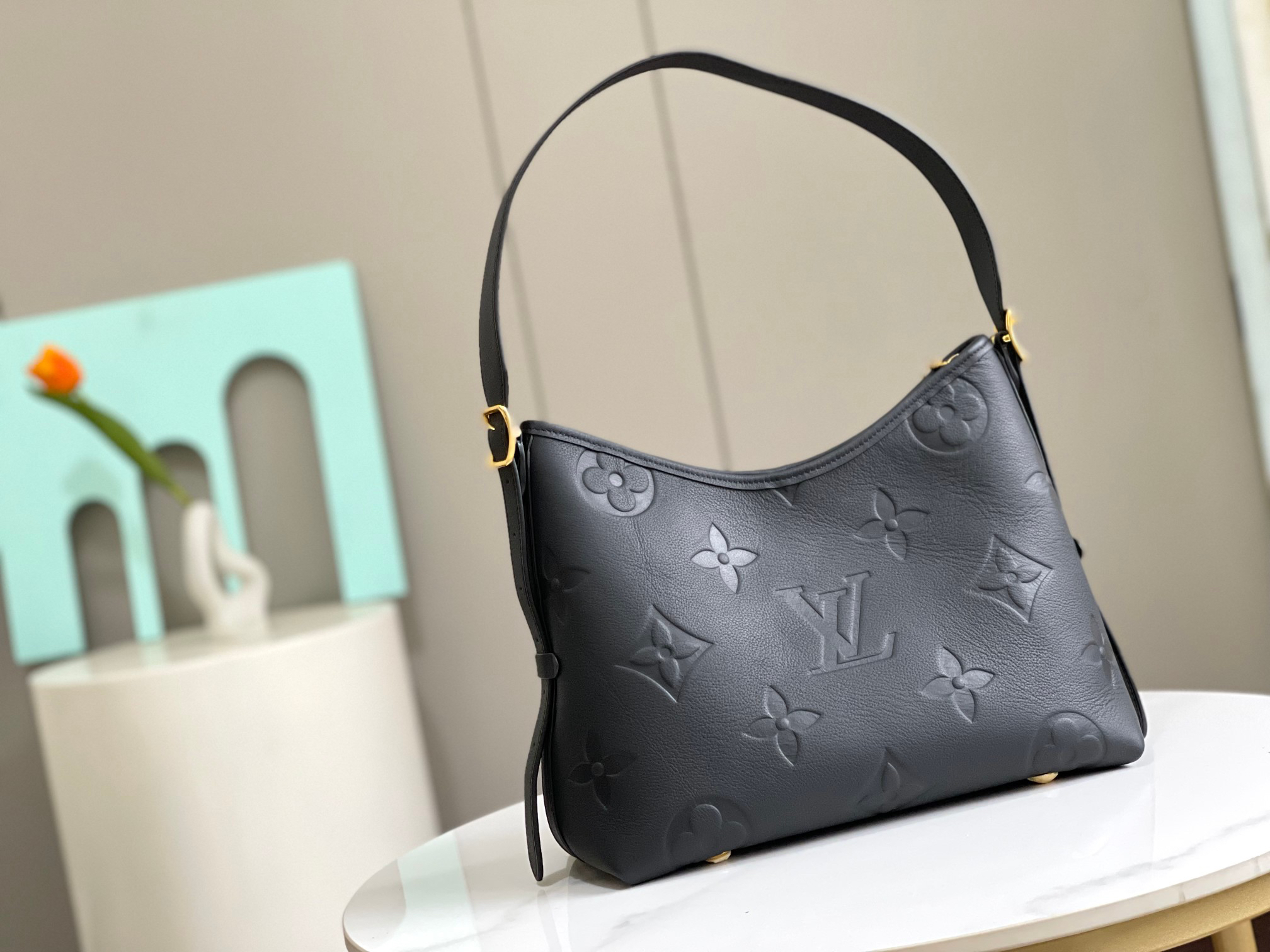 Louis Vuitton CarryAll Small Handbag in Monogram Empreinte Leather - Image 2