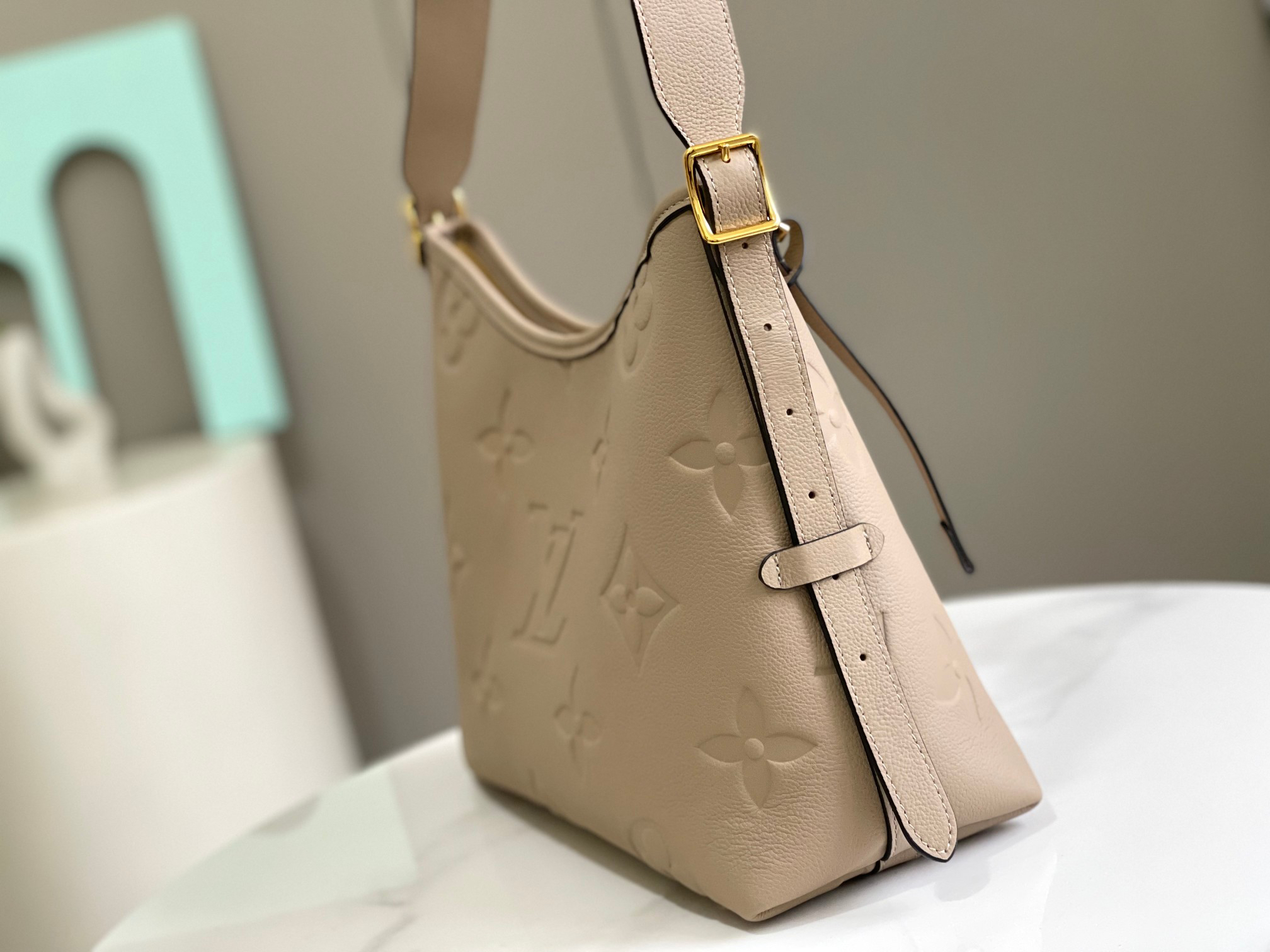 Louis Vuitton CarryAll Small Handbag in Monogram Empreinte Leather - Image 2