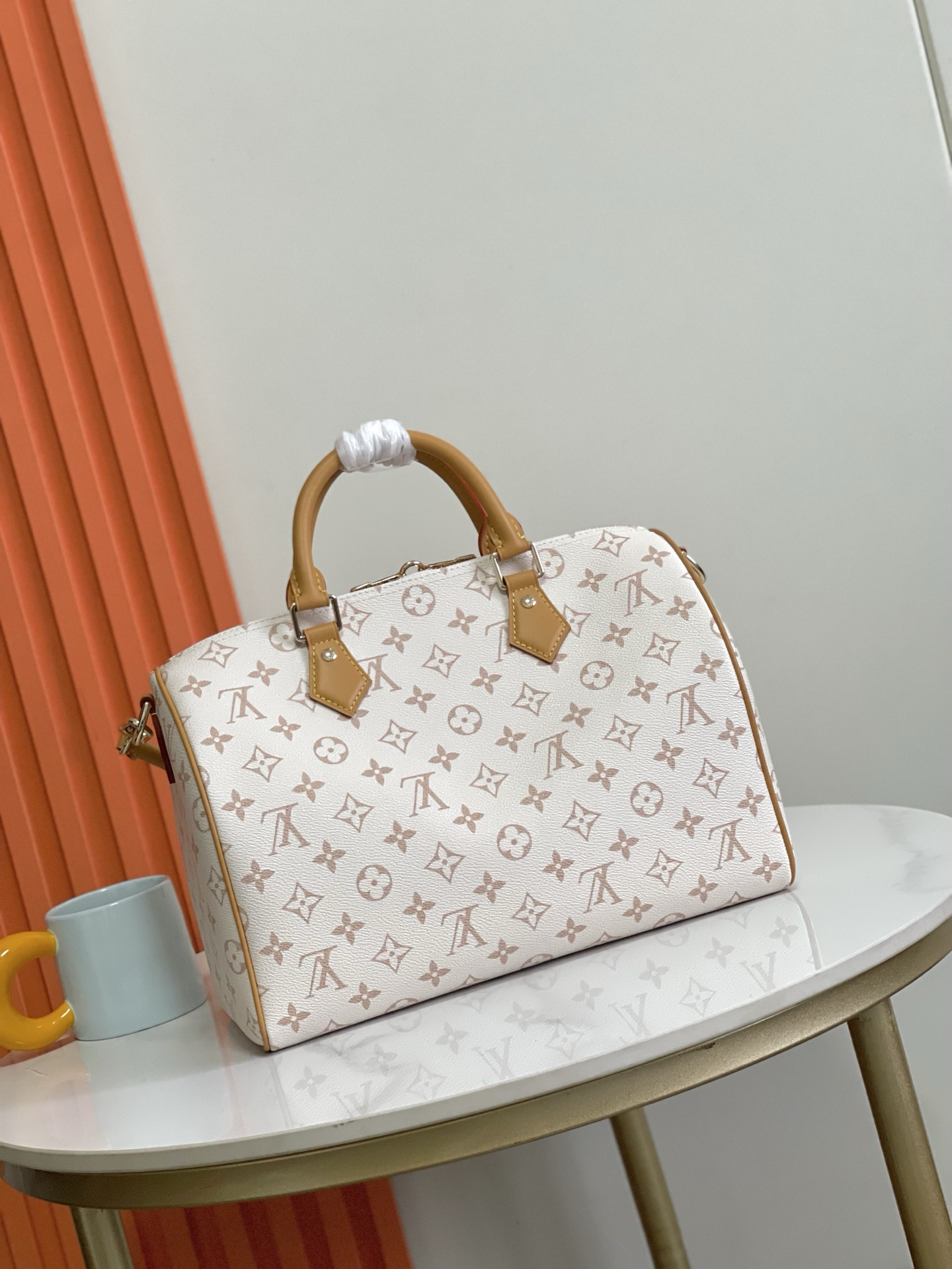 Speedy Soft 30 Lucky Handbag in Monogram Dune Canvas - Image 2