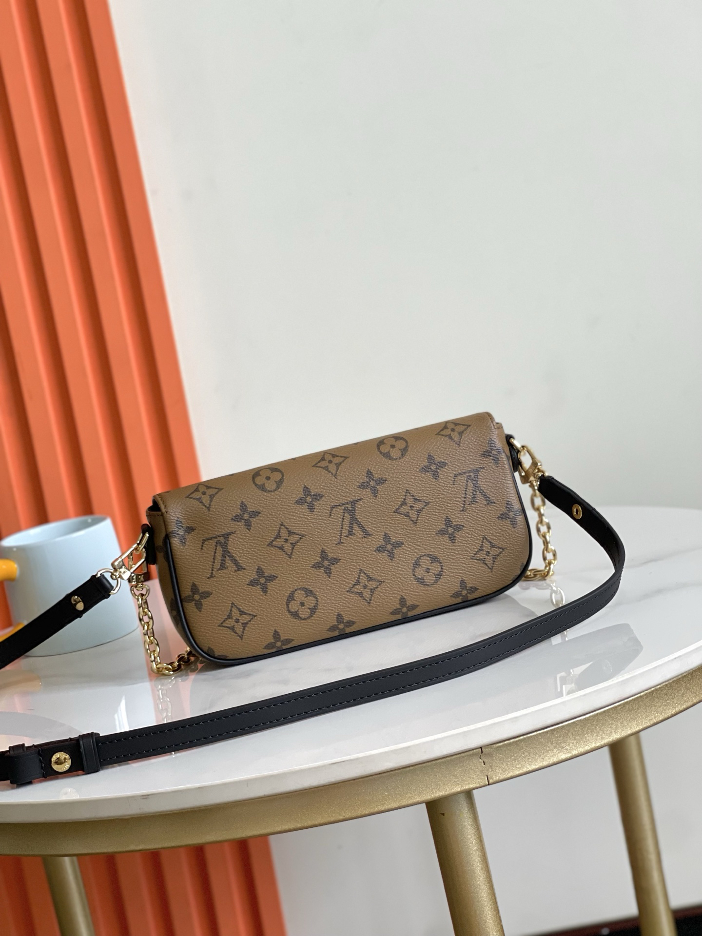Louis Vuitton Wallet On Chain Ivy Crossbody Bag in Monogram Reverse Canvas - Image 2