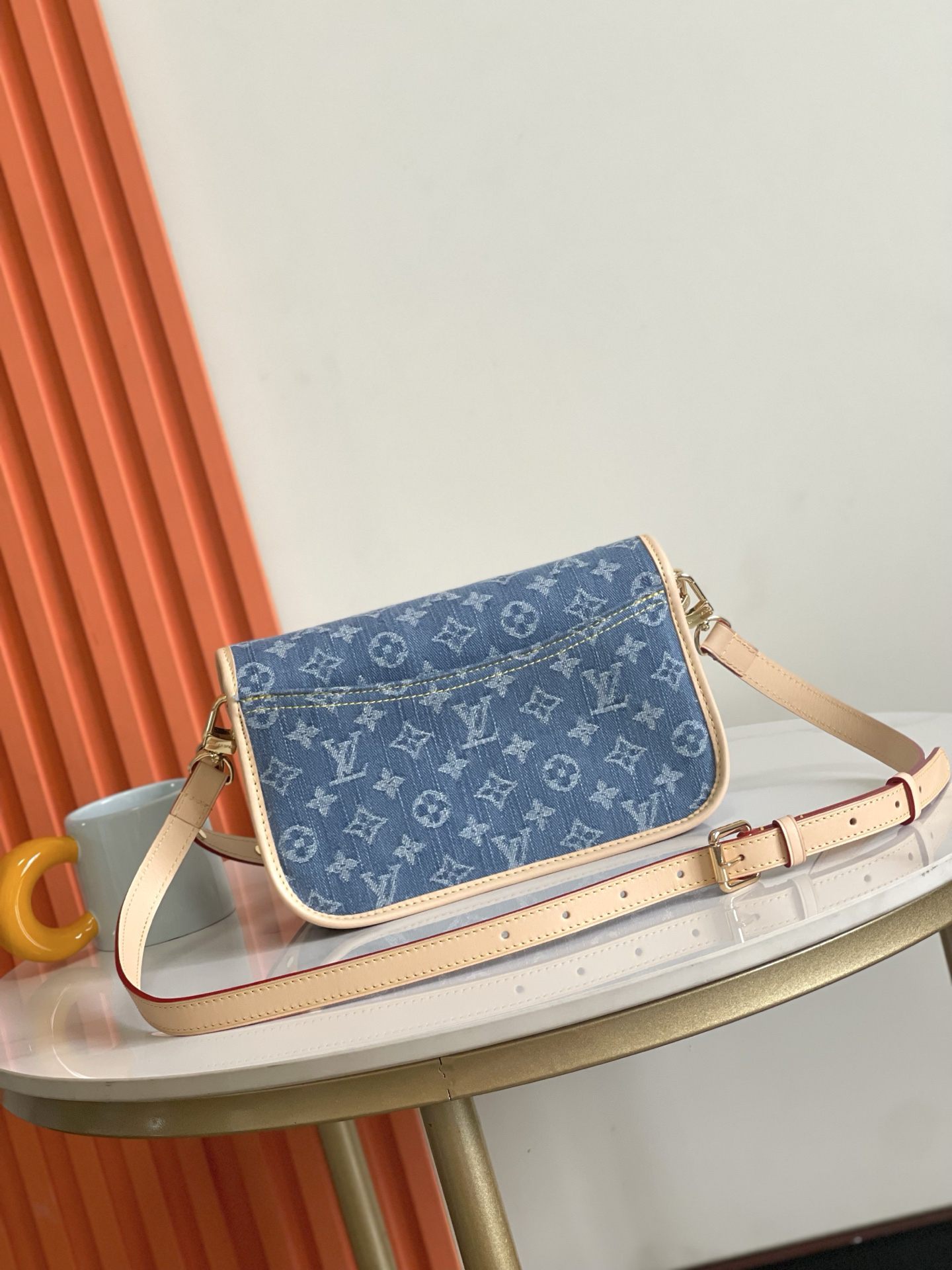 Louis Vuitton Diane Denim Canvas Shoulder Bag - Image 2