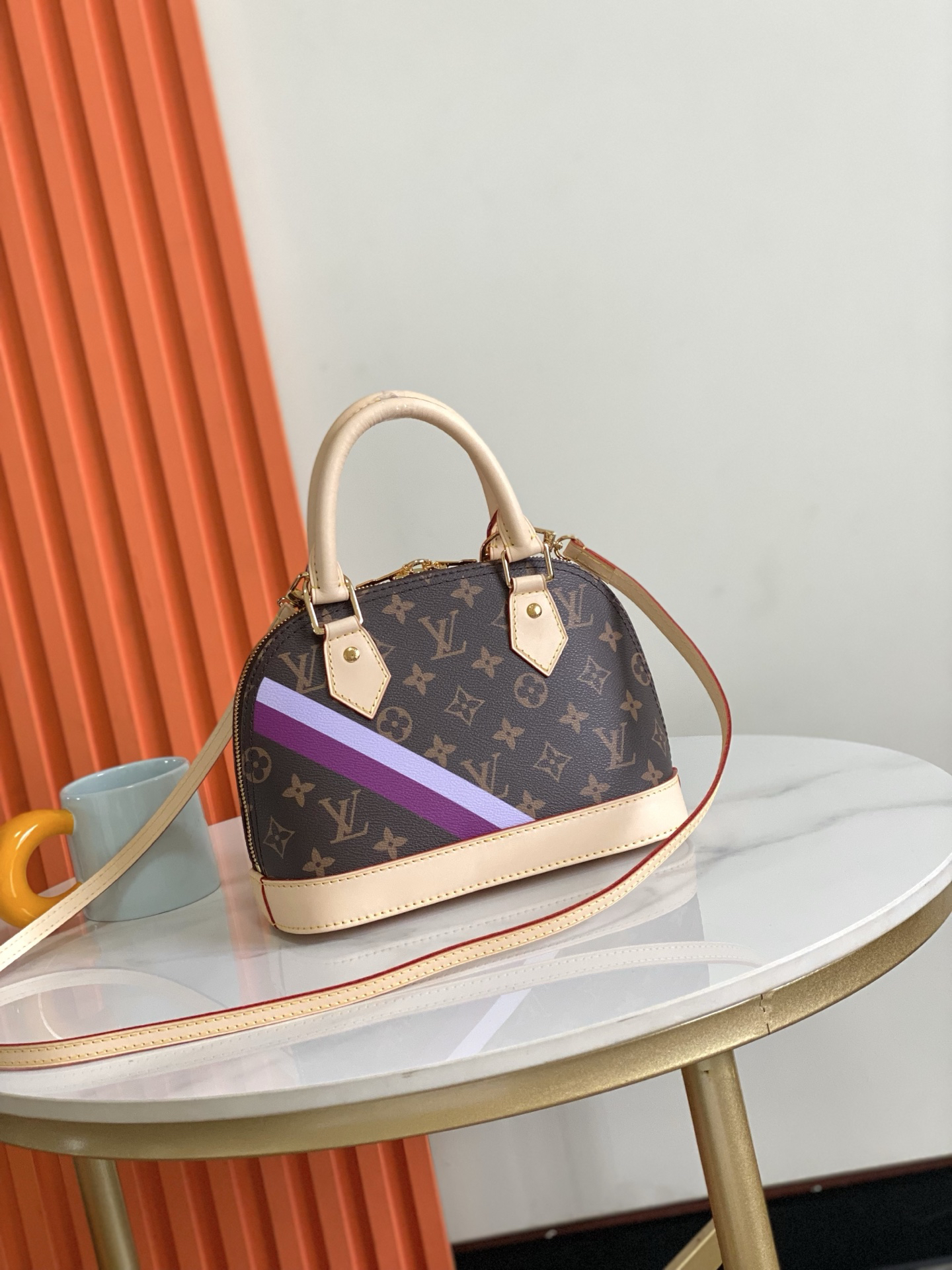 Louis Vuitton Alma BB Monogram Canvas Crossbody Bag - Image 2