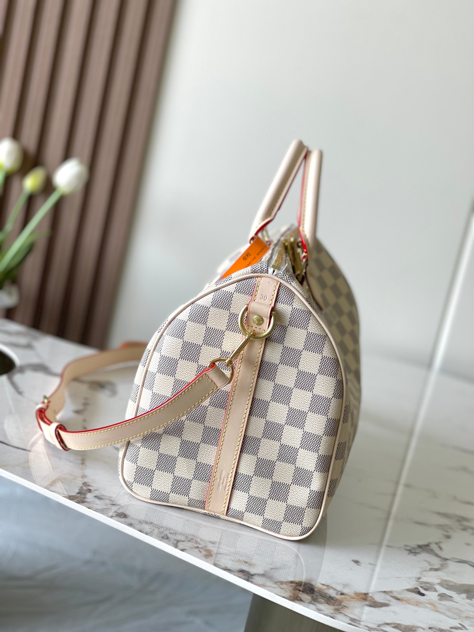 Louis Vuitton Speedy 30 Damier Azur Canvas Handbag - Image 2