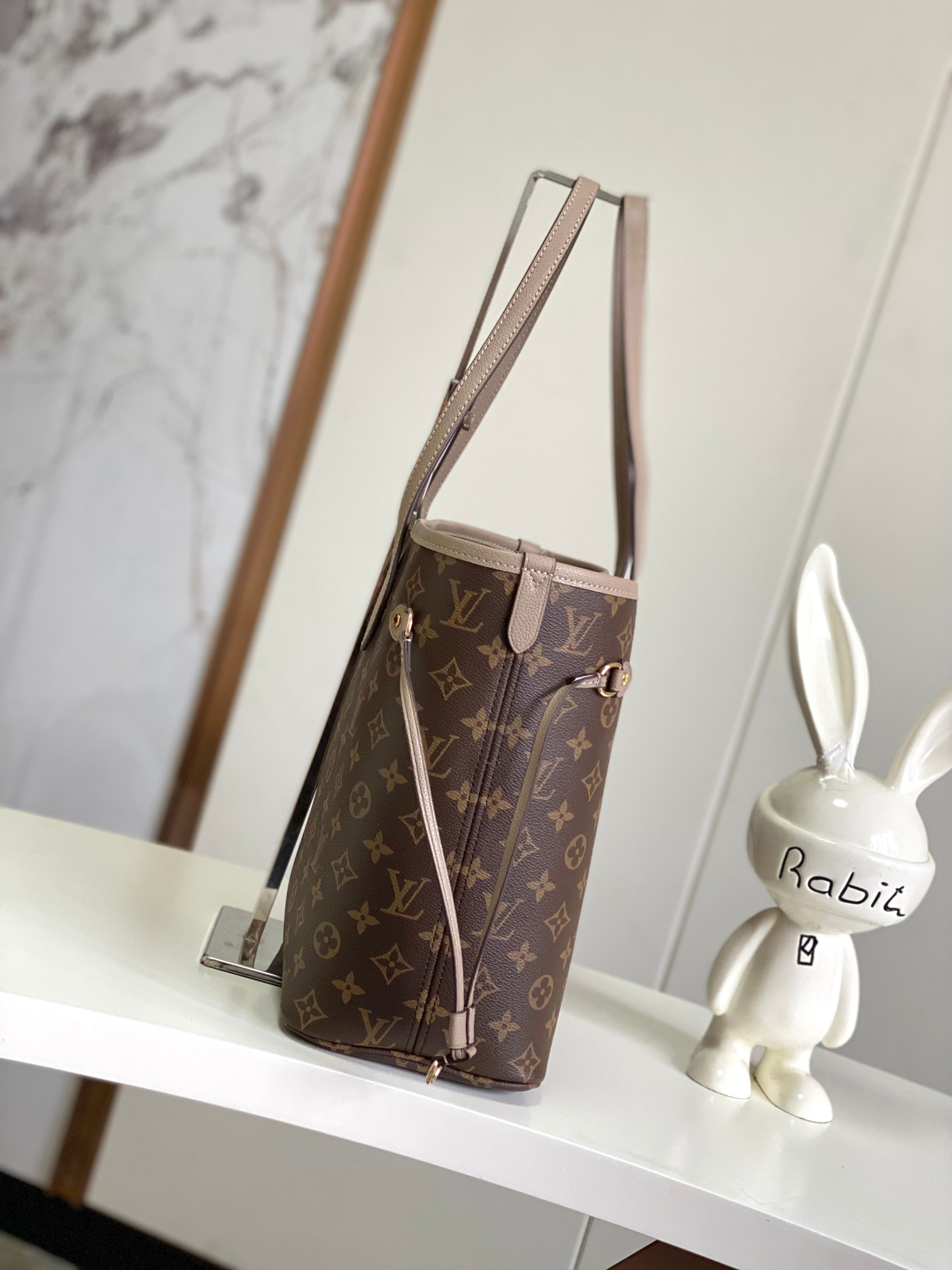 Louis Vuitton Neverfull MM Tote Bag in Damier Azur Canvas - Image 2