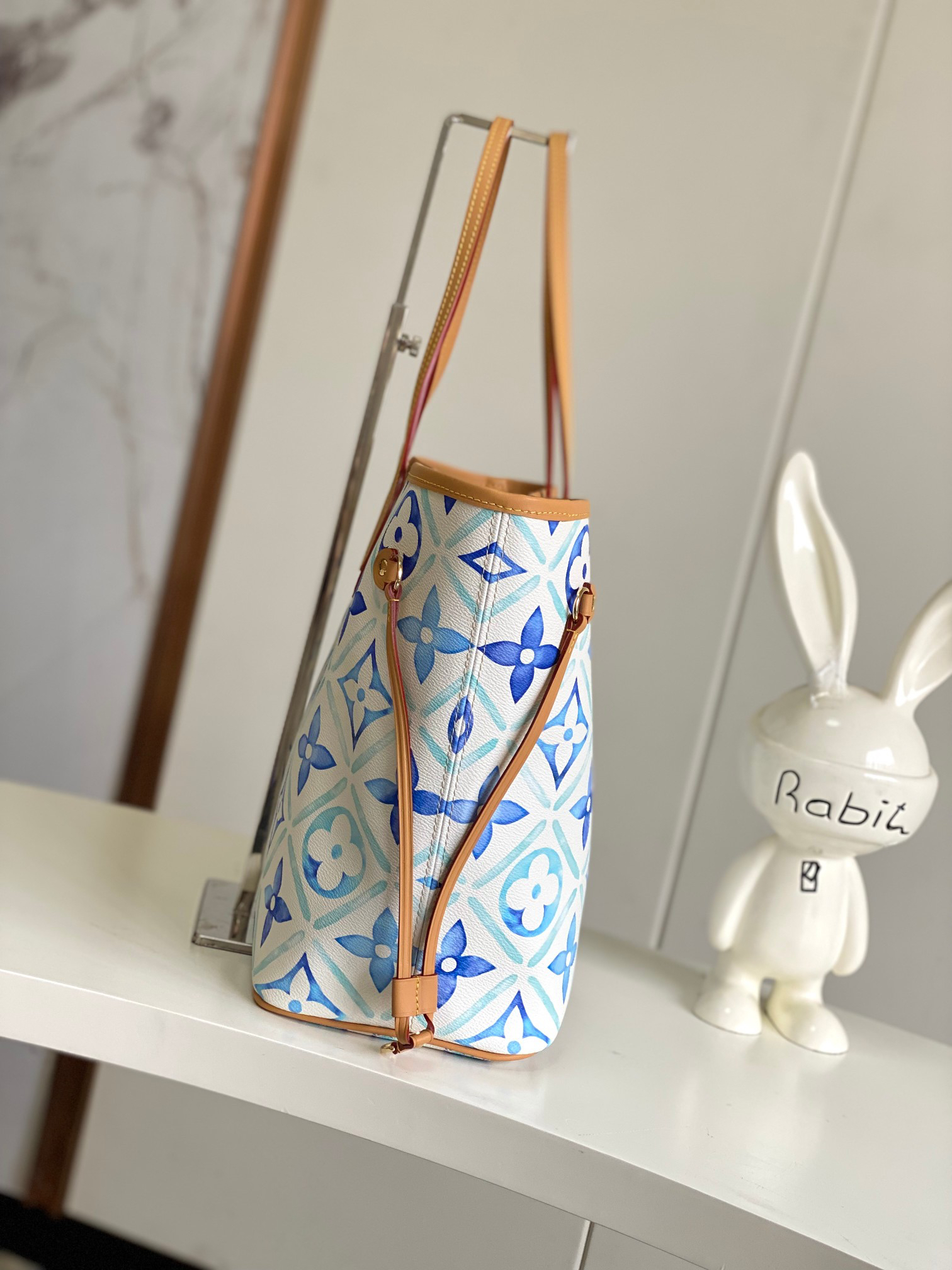 Louis Vuitton Neverfull MM Monogram Tiles Canvas Tote Bag - Image 2