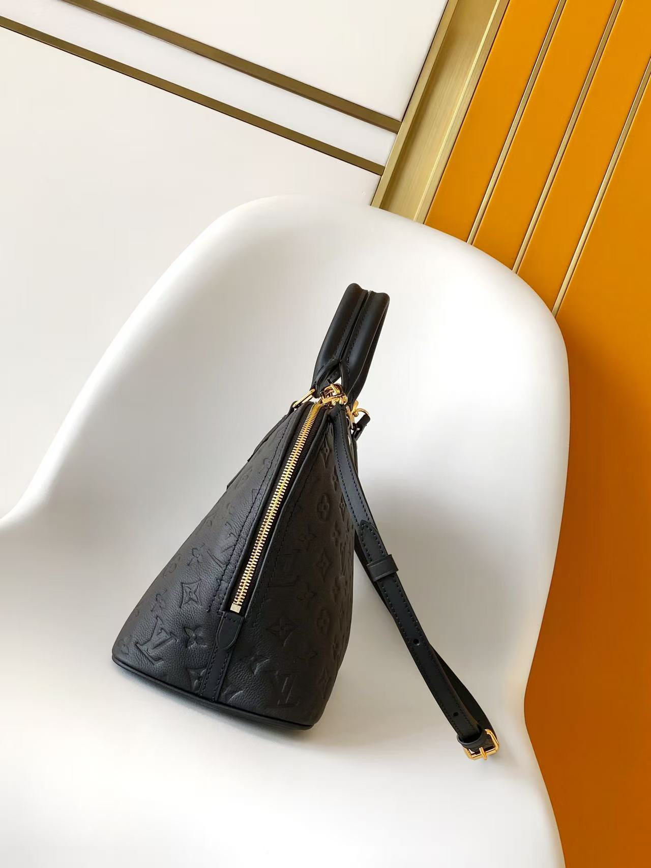 Alma PM Handbag in Black Monogram Empreinte Leather - Image 2