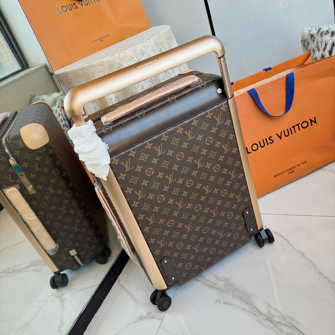 Louis Vuitton Horizon 55 Carry-On Suitcase in Brown Monogram Canvas - Image 2