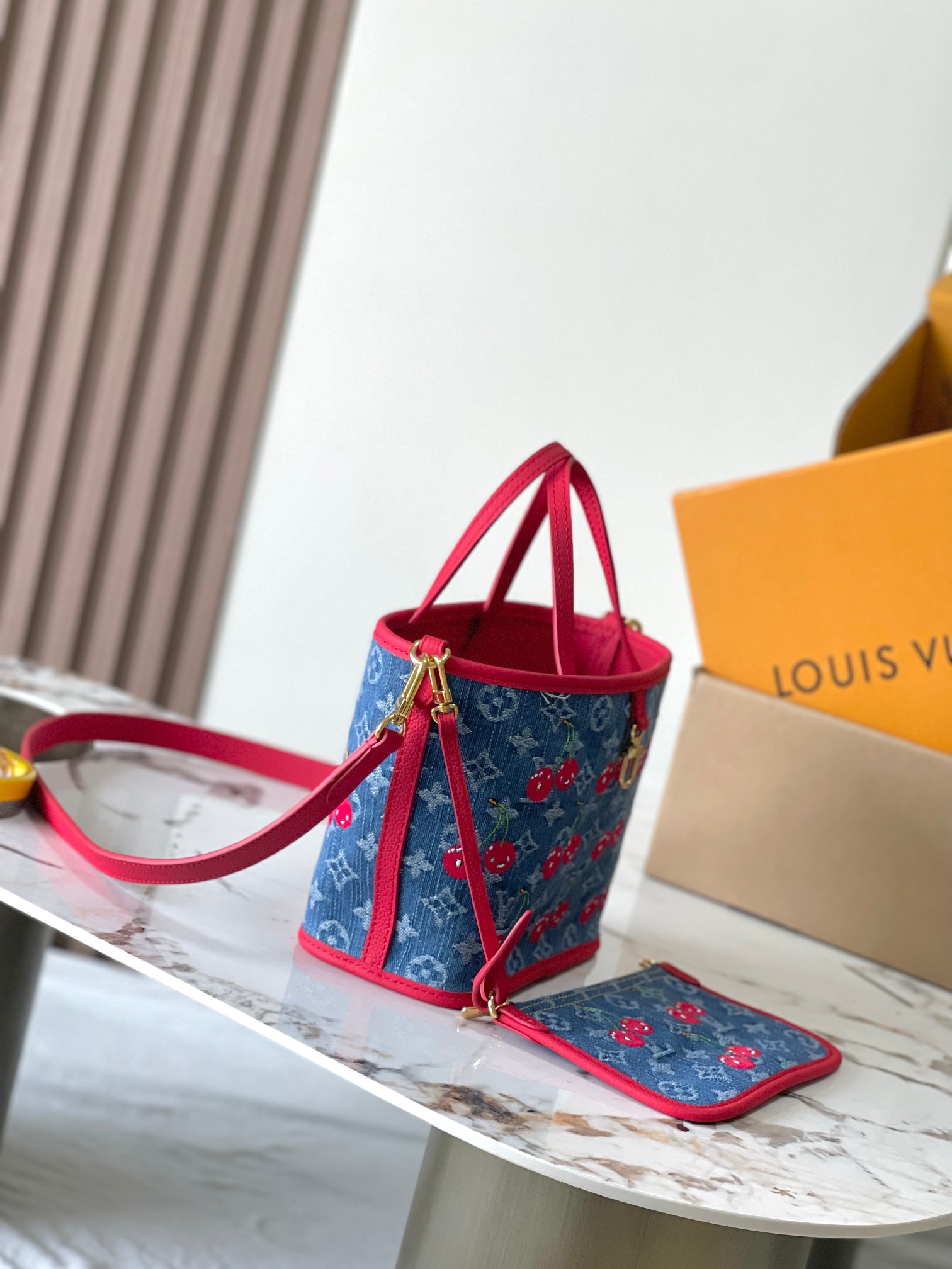 Louis Vuitton x Takashi Murakami Neverfull Inside Out BB Tote Bag - Image 2