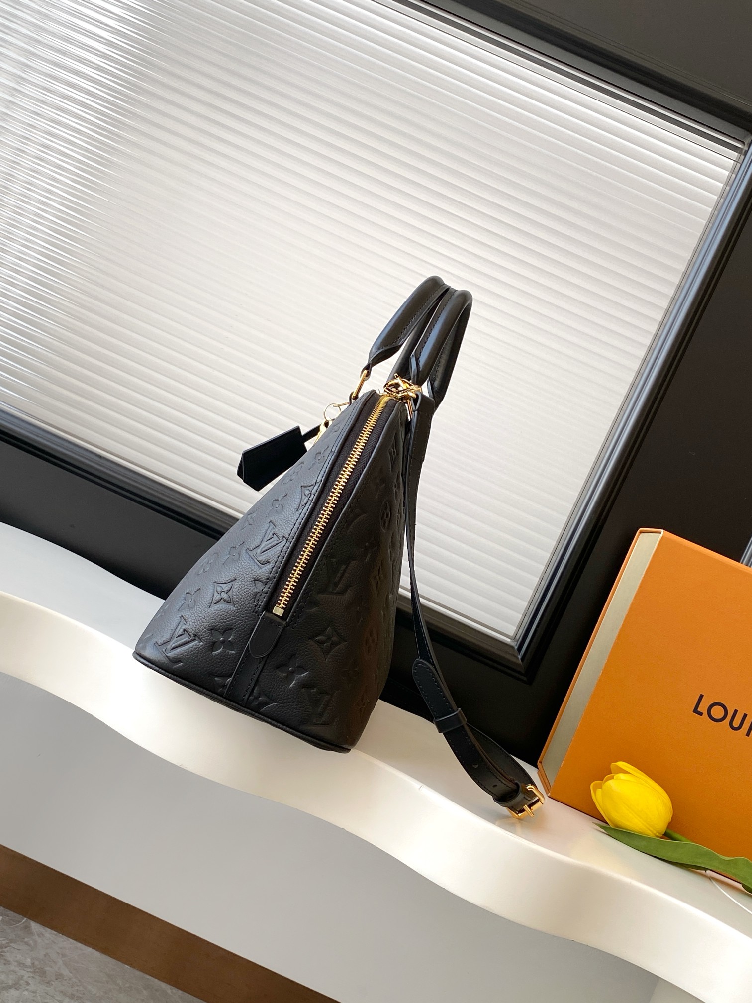 Louis Vuitton Alma PM Monogram Empreinte Leather Handbag - Image 2
