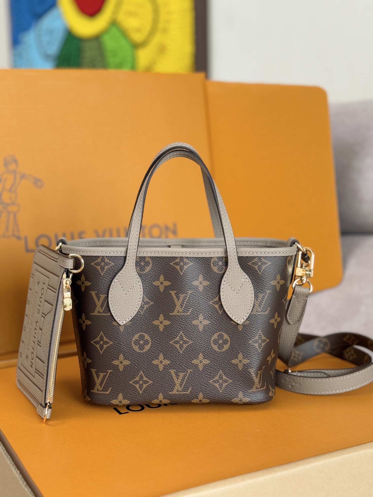 Louis Vuitton Neverfull Bandouliere Inside Out BB Reversible Tote Bag - Image 2