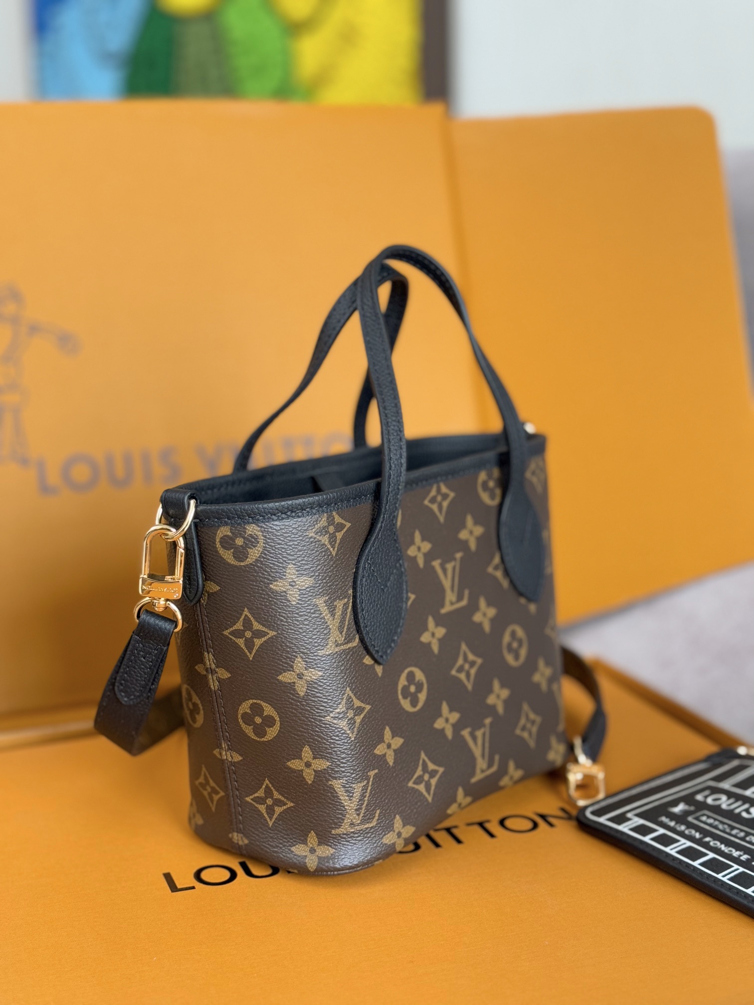 Louis Vuitton Neverfull Bandouliere Inside Out BB Tote Bag M12099 - Image 2