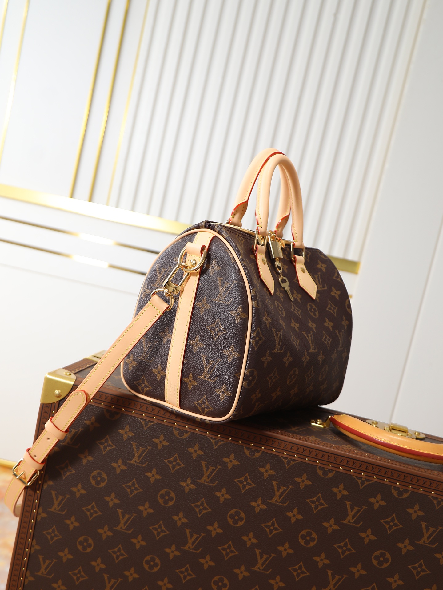 Louis Vuitton Speedy Bandouliere 25 Monogram Handbag - Image 2