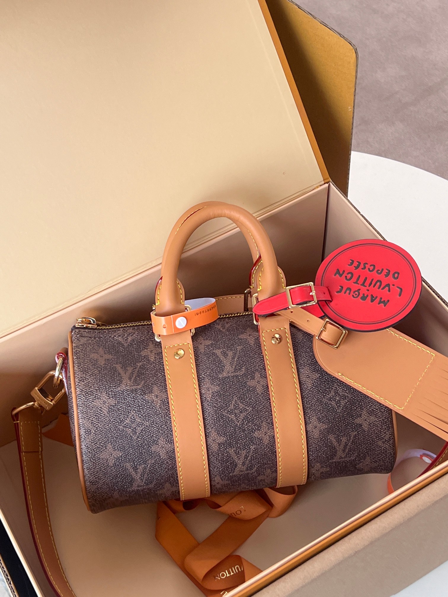 Louis Vuitton Keepall Bandouliere 25 Monogram Dust Crossbody Bag - Image 2