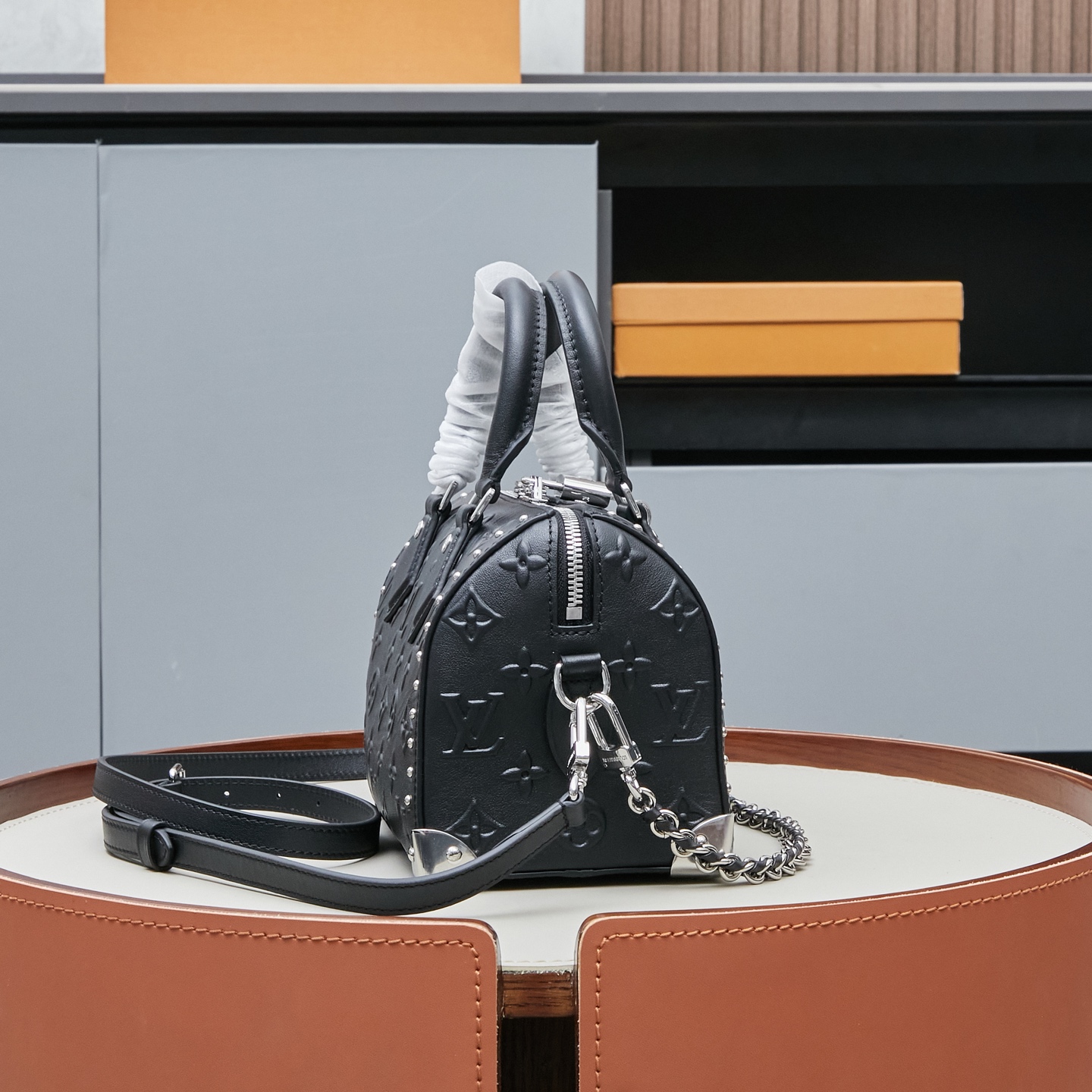Louis Vuitton Monogram Bold Speedy 20 Trunk Handbag M14575 - Image 2