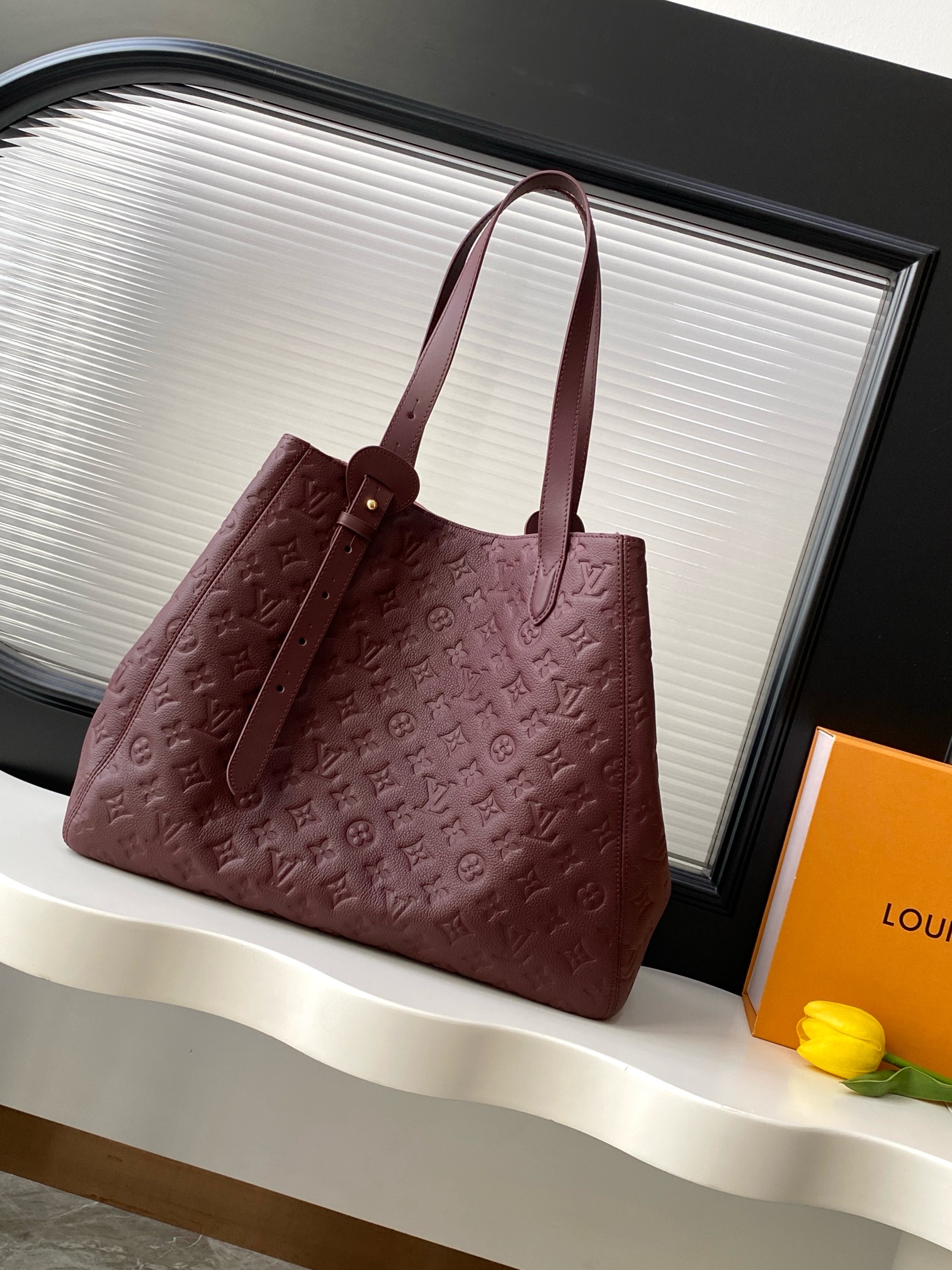 Louis Vuitton All In One MM Monogram Empreinte Leather Bag - Image 2