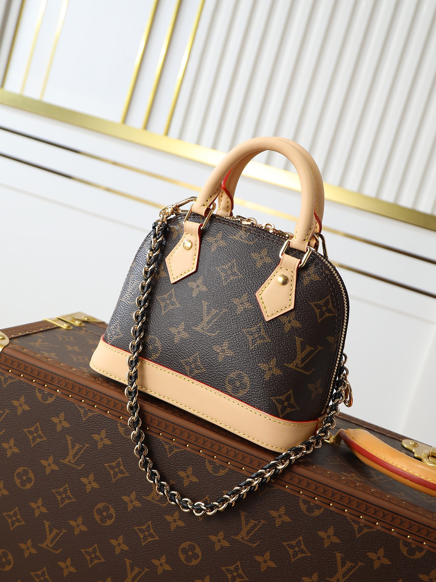 Louis Vuitton Nano Alma Monogram Canvas Handbag - Image 2