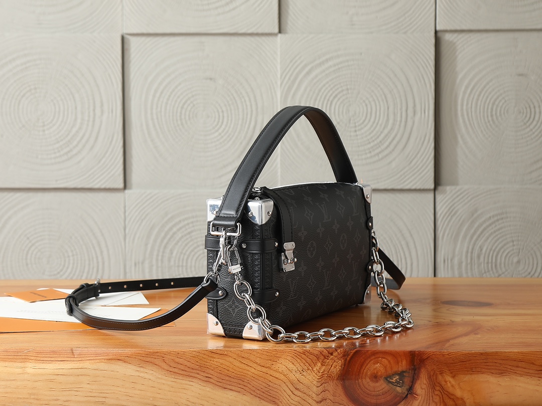 Louis Vuitton Side Trunk East West Monogram Eclipse Crossbody Bag - Image 2