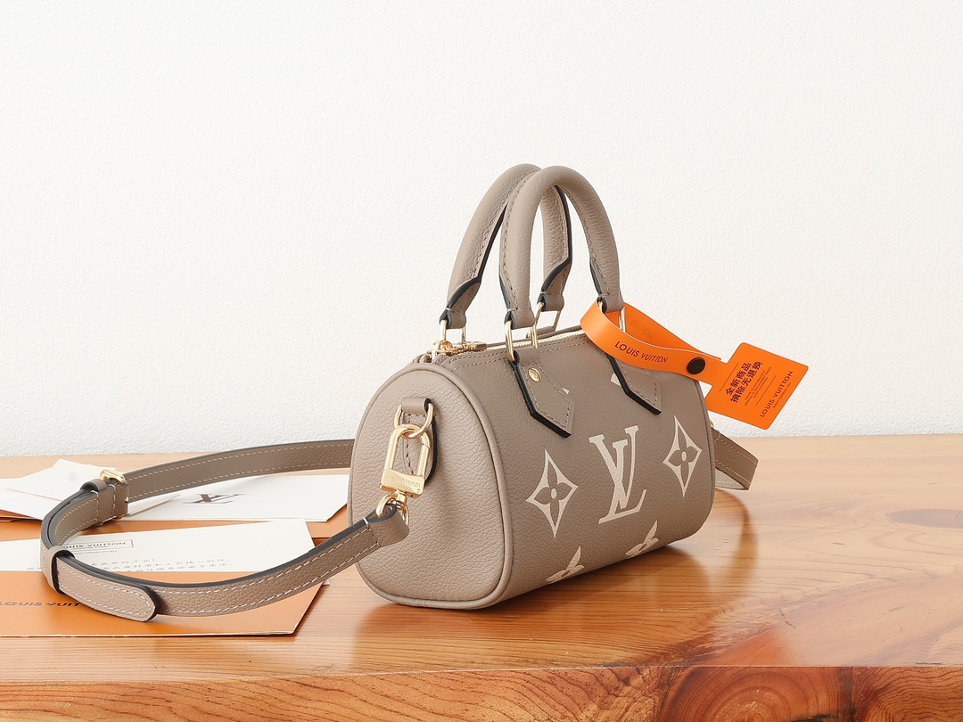 Louis Vuitton Nano Speedy Monogram Empreinte Leather Bag - Image 2