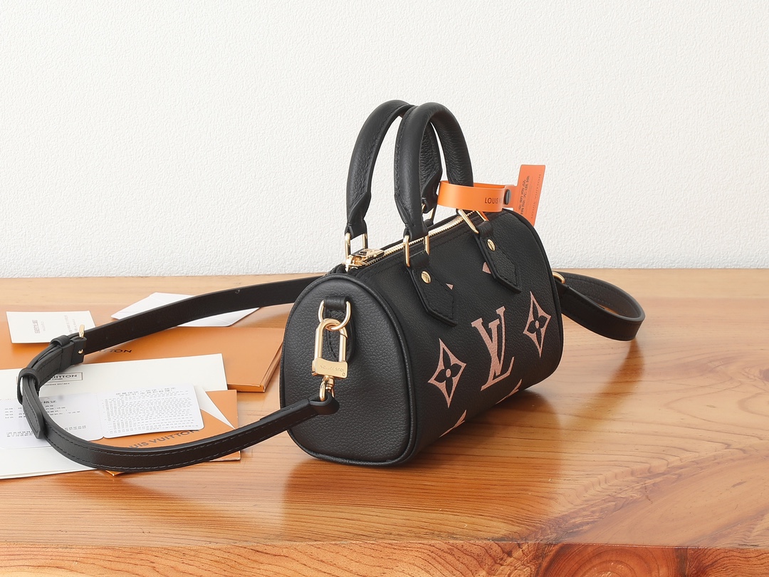 Louis Vuitton Nano Speedy Monogram Empreinte Leather Bag - Image 2