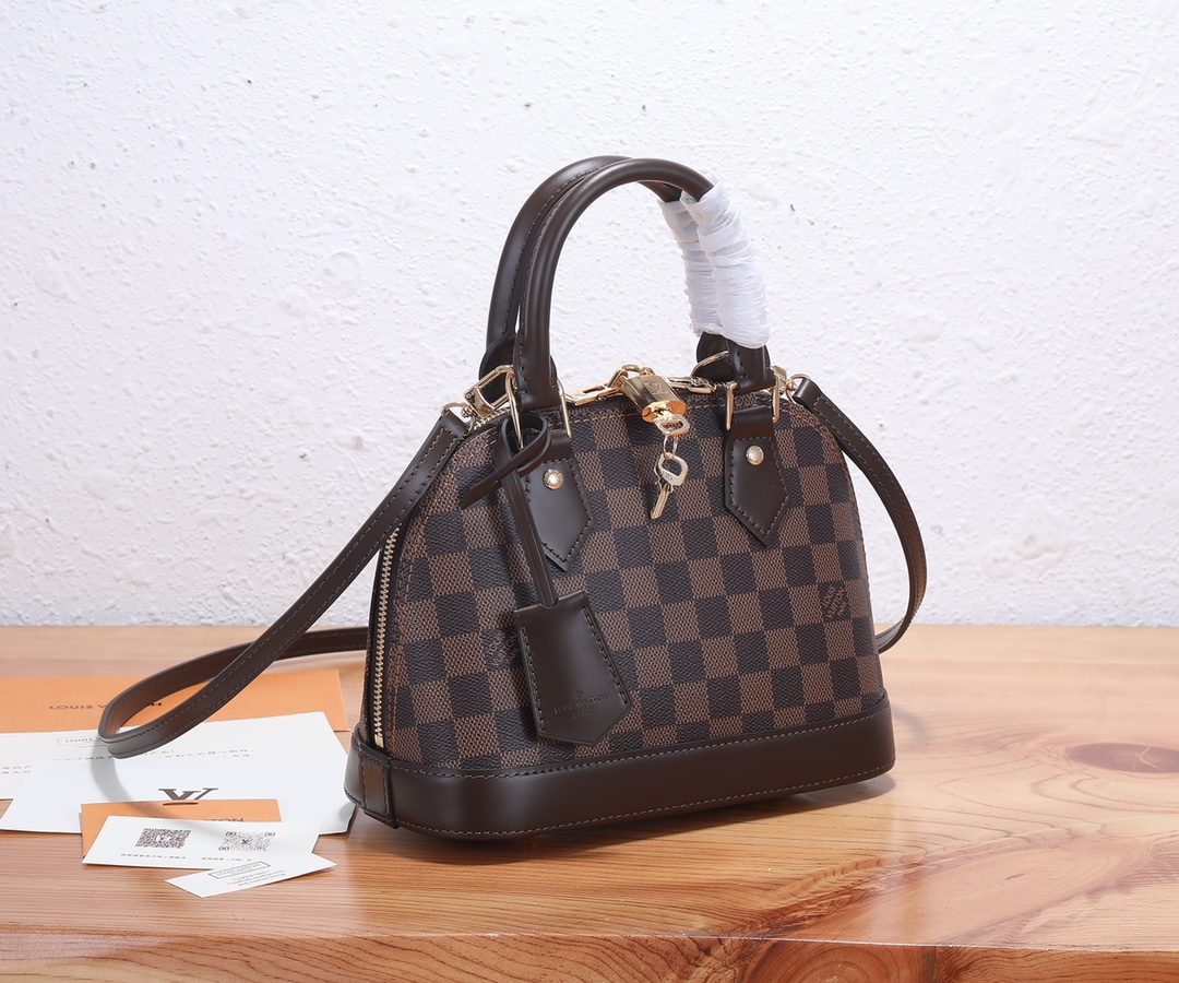 Louis Vuitton Alma BB Damier Ebene Handbag - Image 2