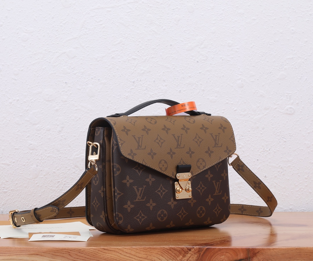 Louis Vuitton Pochette Metis Monogram Reverse Crossbody Bag - Image 2