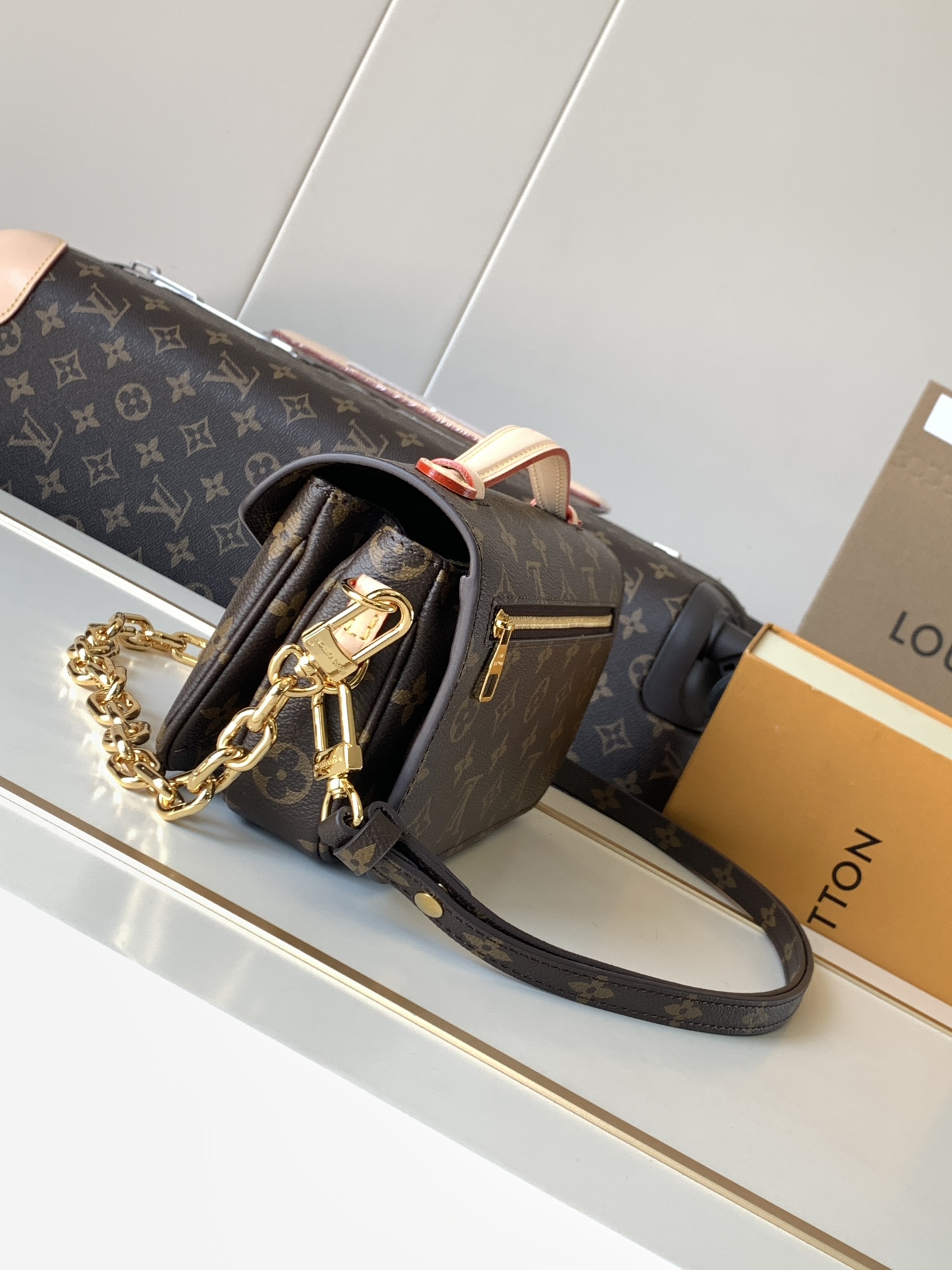 Louis Vuitton Pochette Metis East West Monogram Shoulder Bag - Image 2